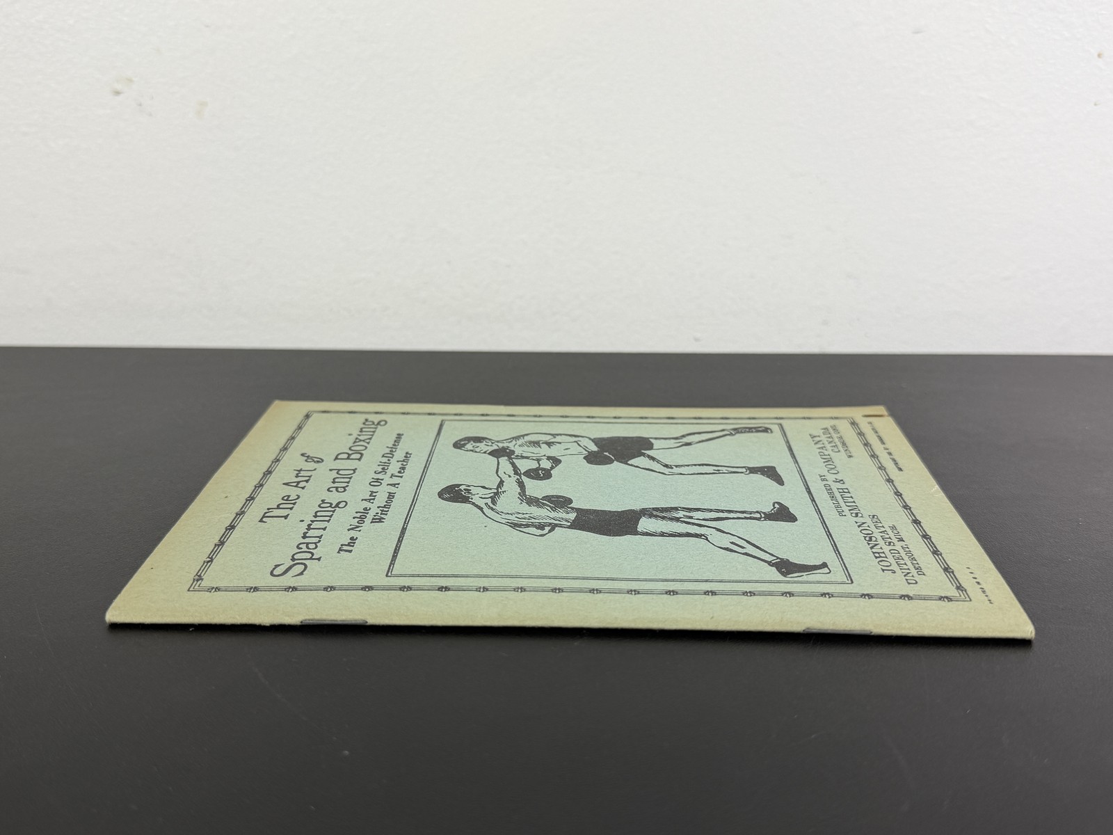Vintage 1935 The Art of Sparring & Boxing Self-Defense Manual Booklet Johnson