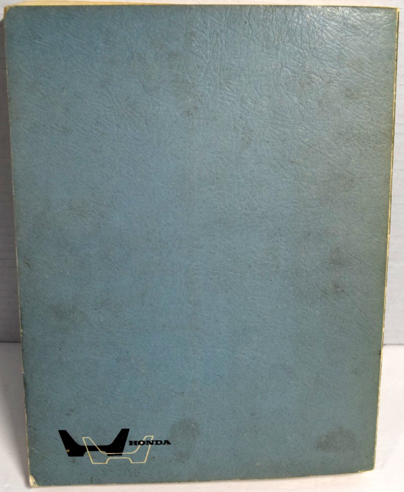 OEM 1975 HONDA Civic CVCC Factory Service Manual *GOOD*