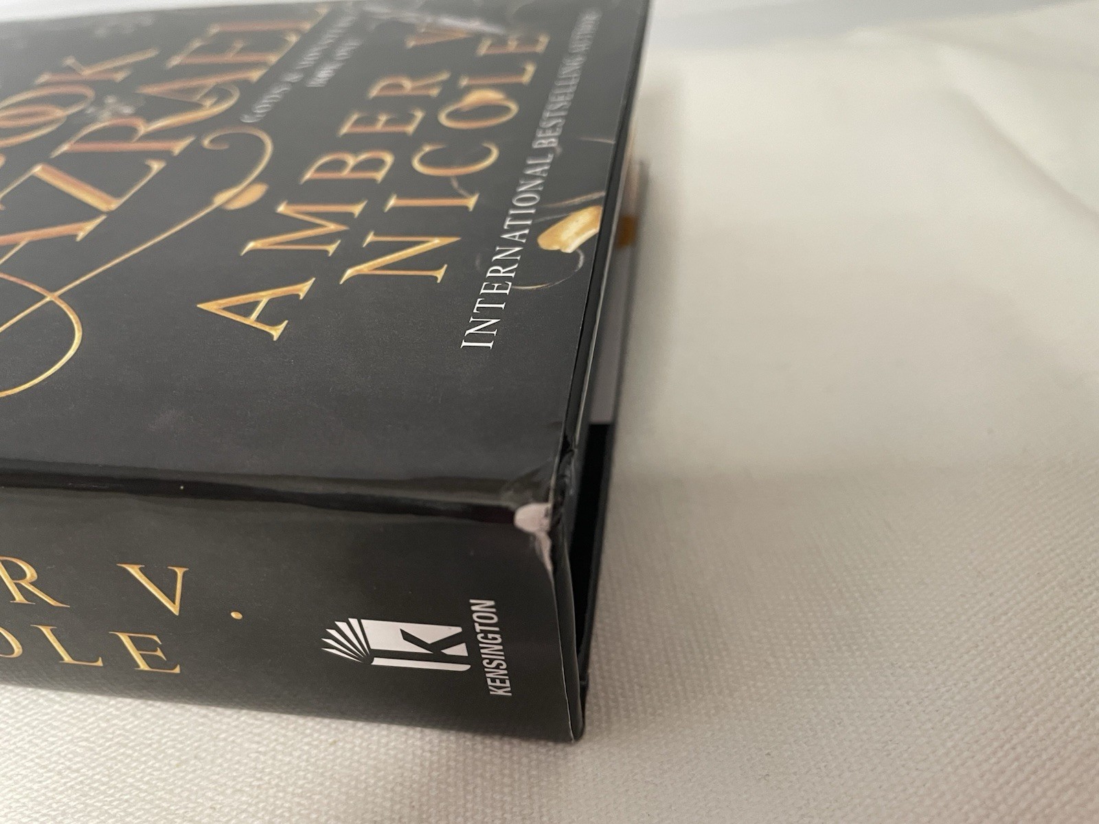 The Book of Azrael Amber V Nicole Deluxe Limited Edition Hardcover Sprayed Edges