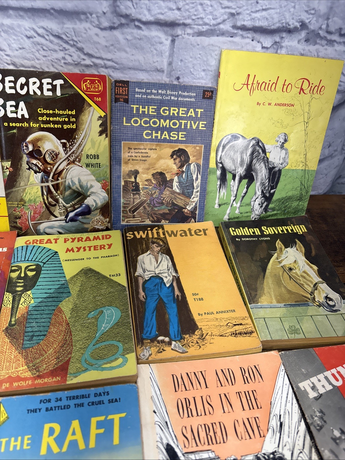 Vintage Paperback Book Lot Of 20 1950s-70s Western Adventure Mystery Classics