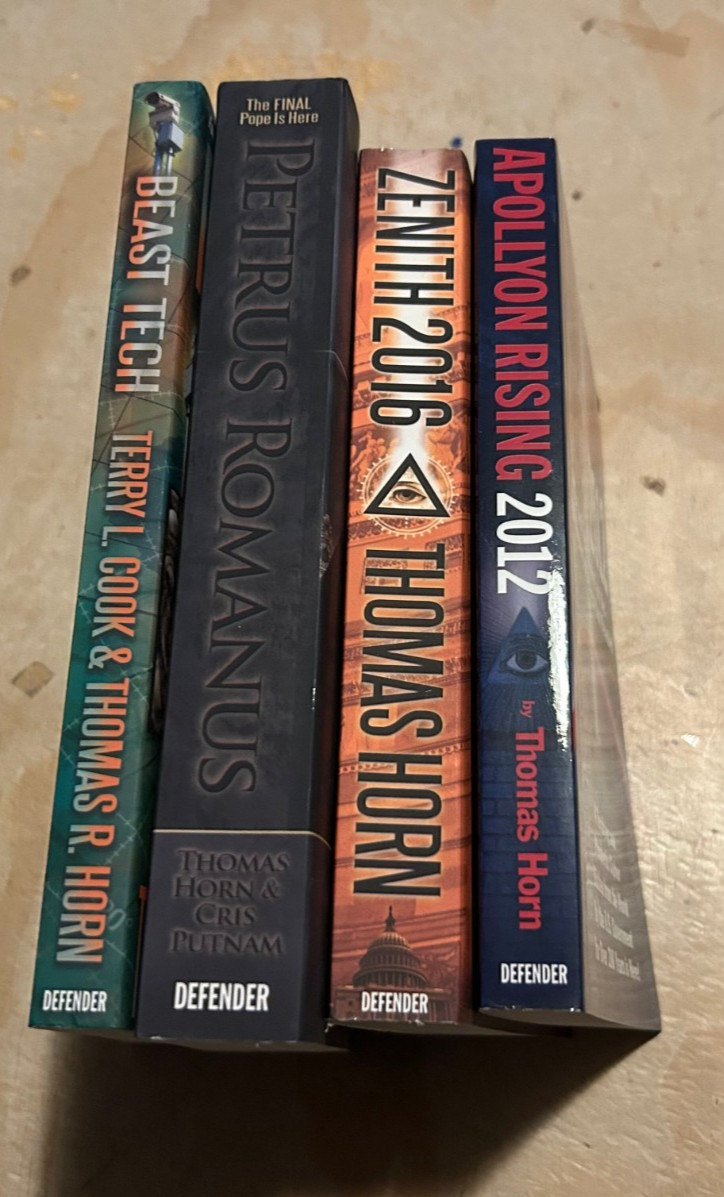 Lot of 4 Defender Publishing Books – THOMAS HORN Spiritual Vatican Conspiracy