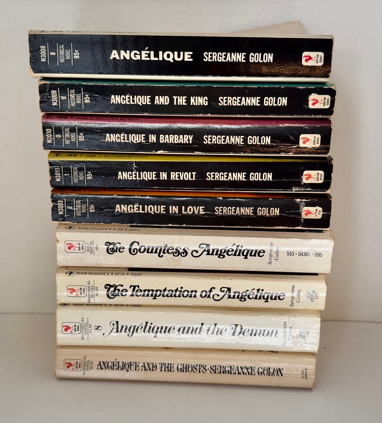 Angelique by Sergeanne Golon Vintage Romance Series Complete Paperback Set of 9