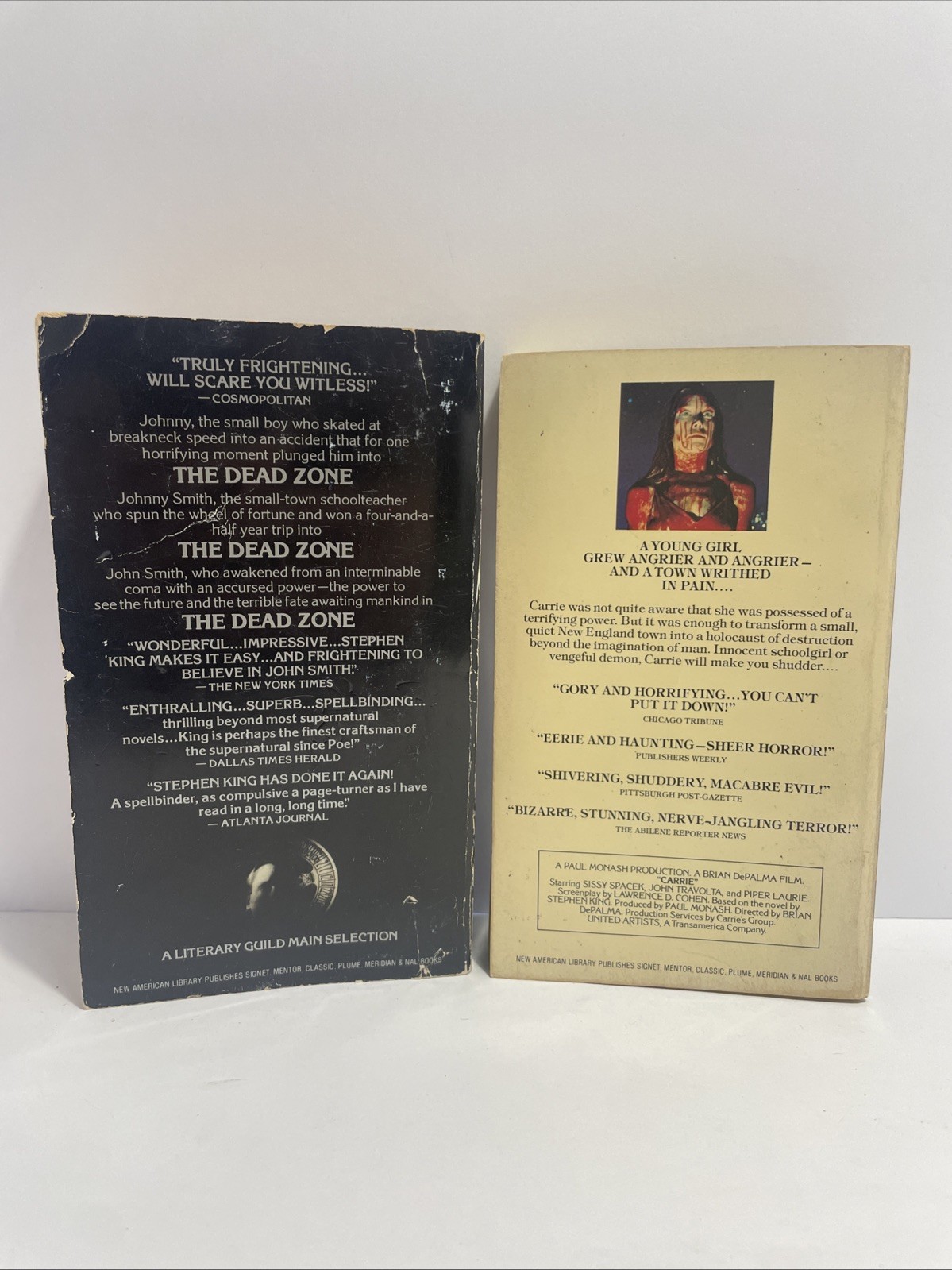 Stephen King Vintage Paperback Lot Of 2, The Dead Zone (1980), Carrie (1975)