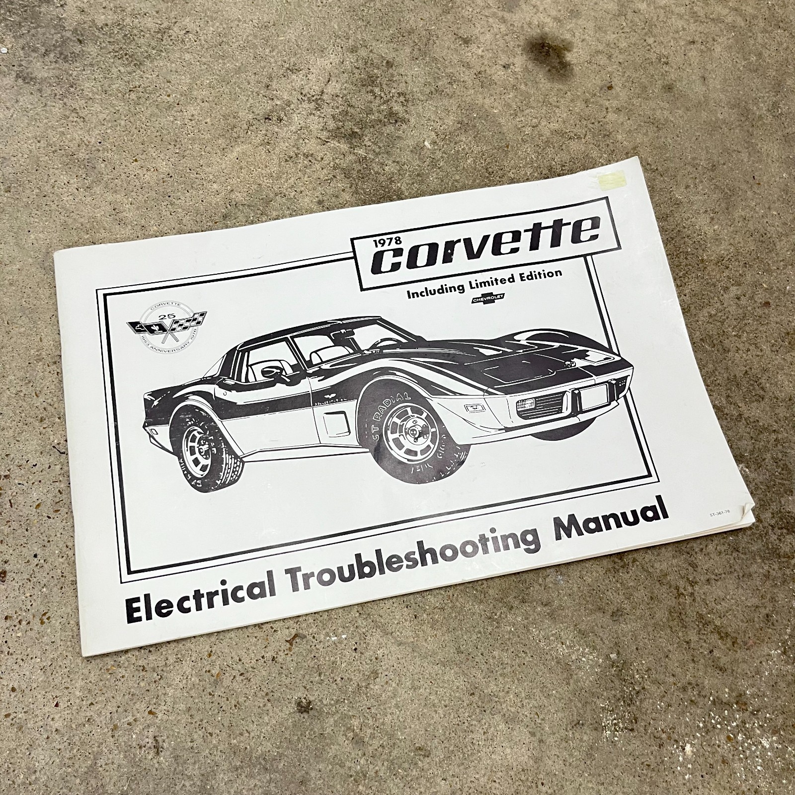 1978 Chevrolet Corvette Electrical Troubleshooting Manual ST-361-78, 25th Anniv.