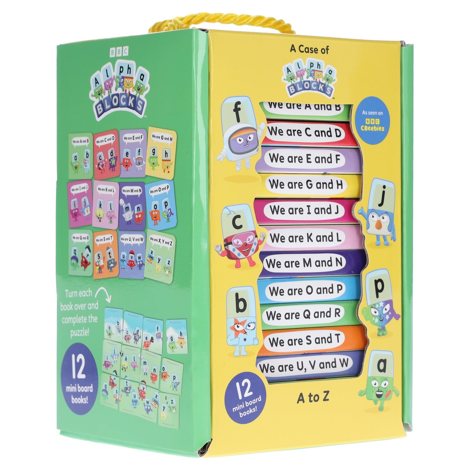 A Case of Alphablocks 12 Mini Books Box Set – Ages 0-5 – Board Book