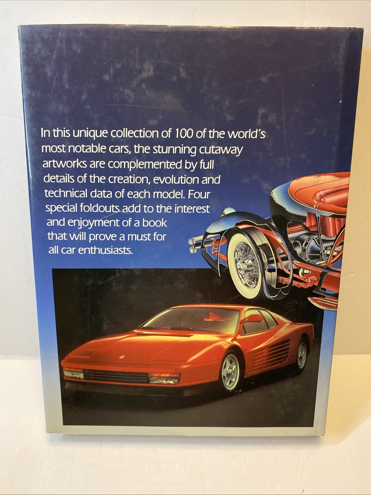 Inside 100 Great Cars 1988 Edition 8.5″x11″ Coffee table book 288 pages