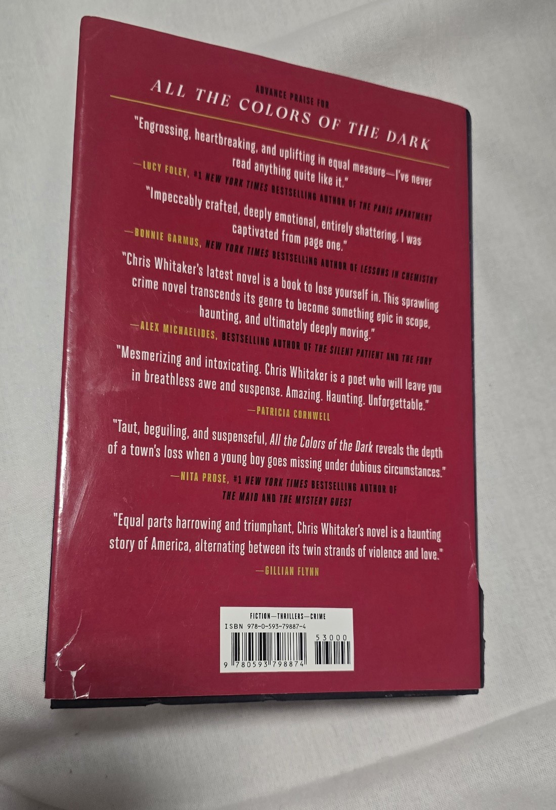 Chris Whitaker All the Colors of the Dark Hardcover Dust Jacket Crime Fiction