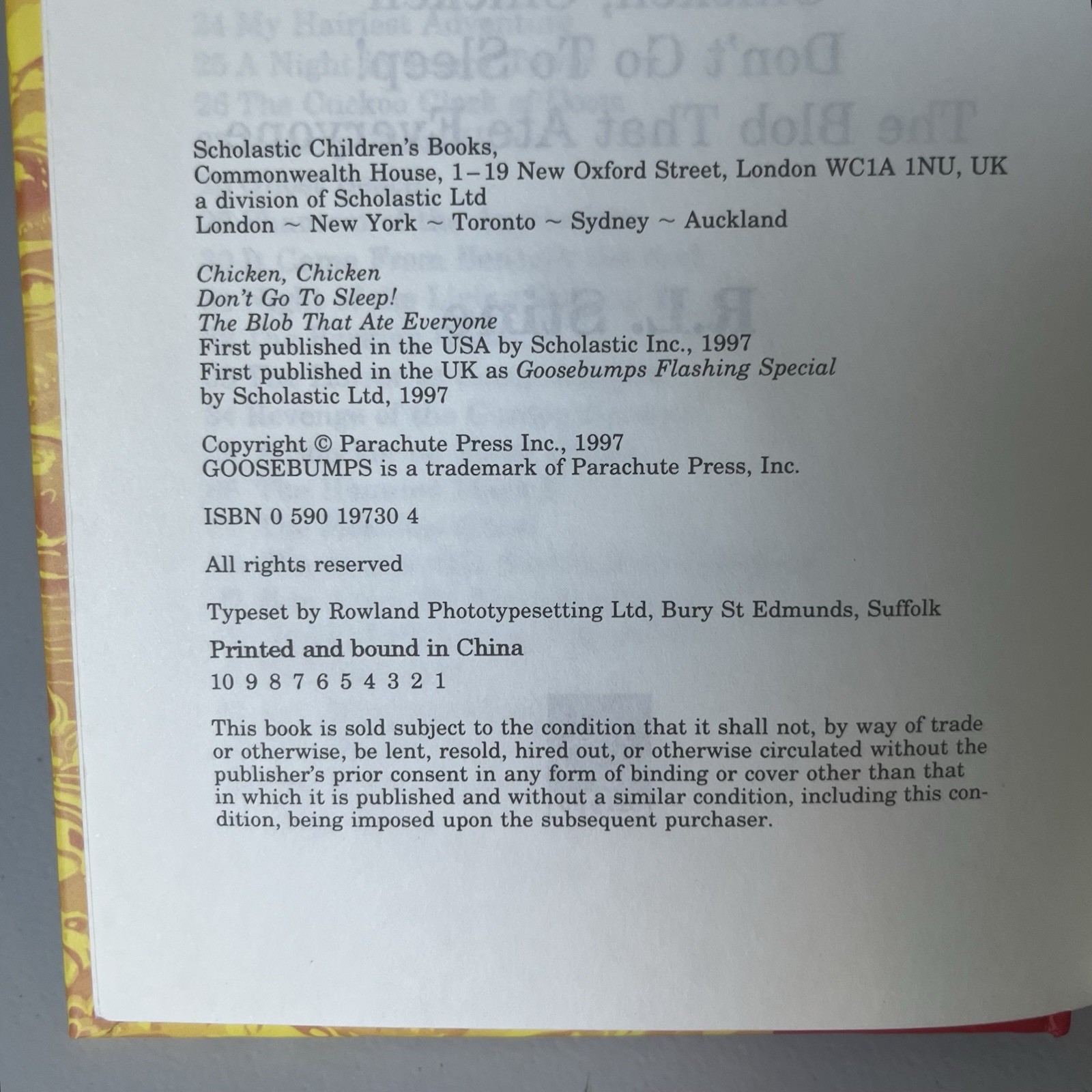 Goosebumps Wailing Special & Flashing Special Compilation UK Import 1996 1997