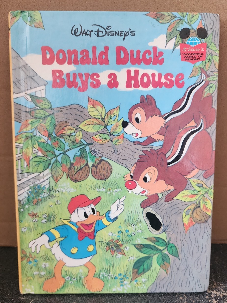 Donald Duck Buys a House Walt Disney Hardcover No Publication Page