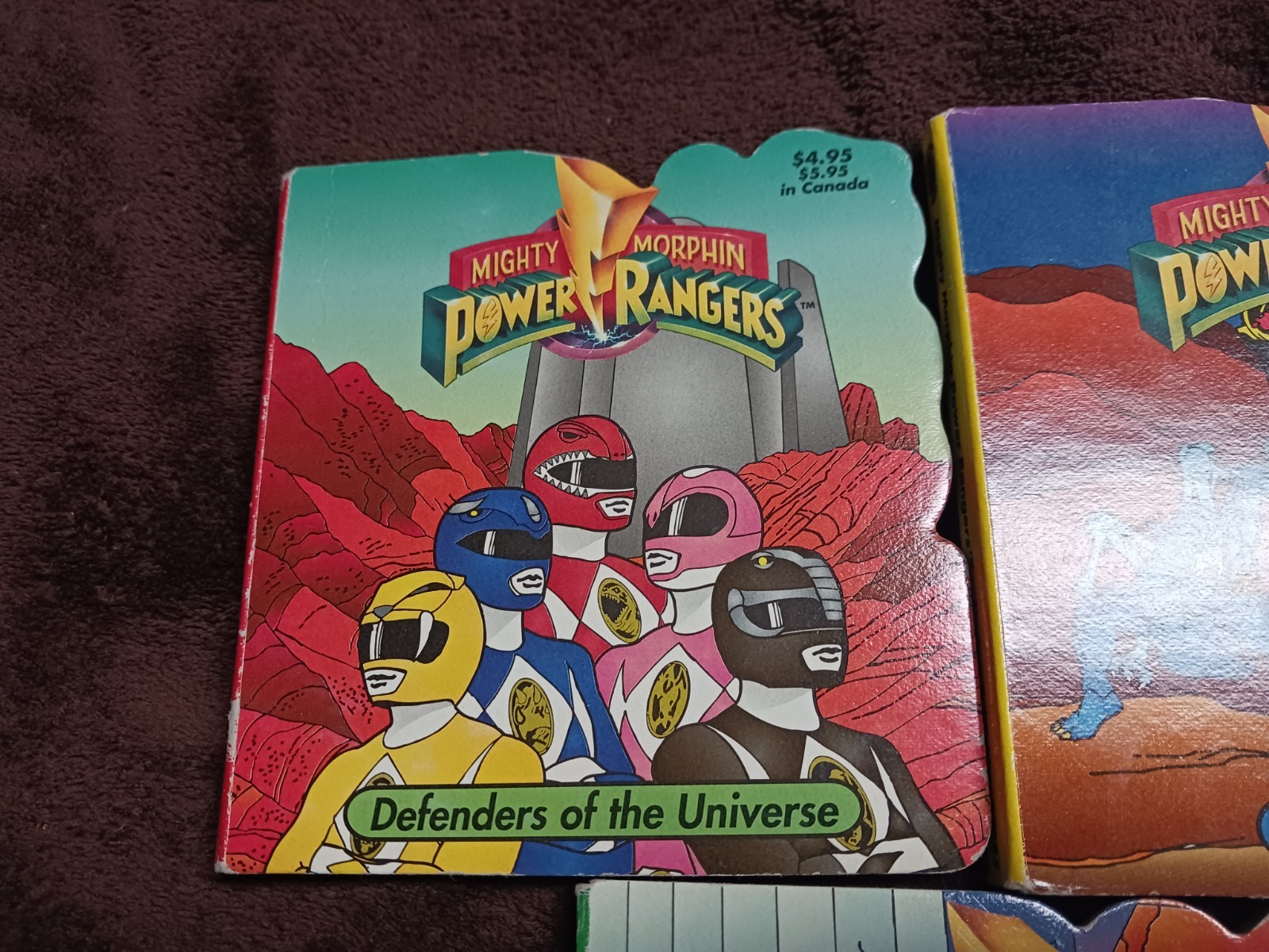 Vintage Mighty Morphin Power Rangers Honey Bear Board Books Lot Of 3 1994