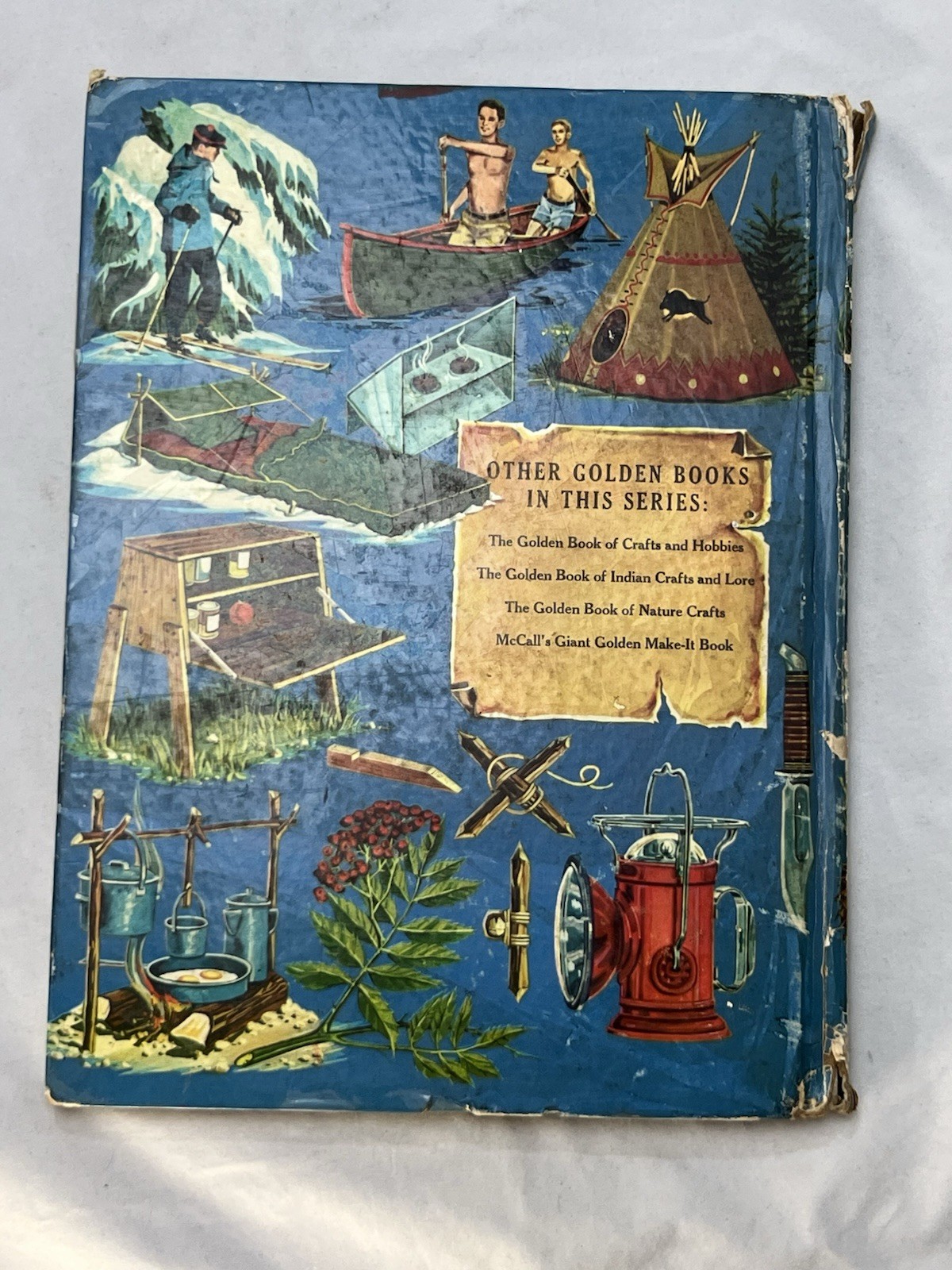 Golden Press The Golden Book of Camping and Camp Crafts HC Illustrated Lynn