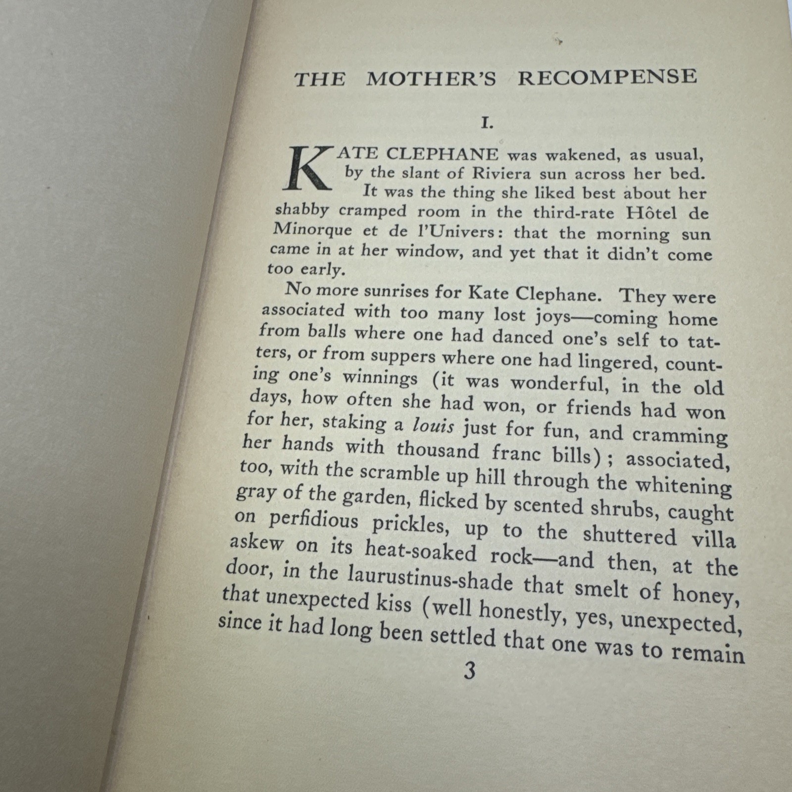 The Mother’s Recompense Edith Wharton 1925 D. Appleton and Company Antique Novel