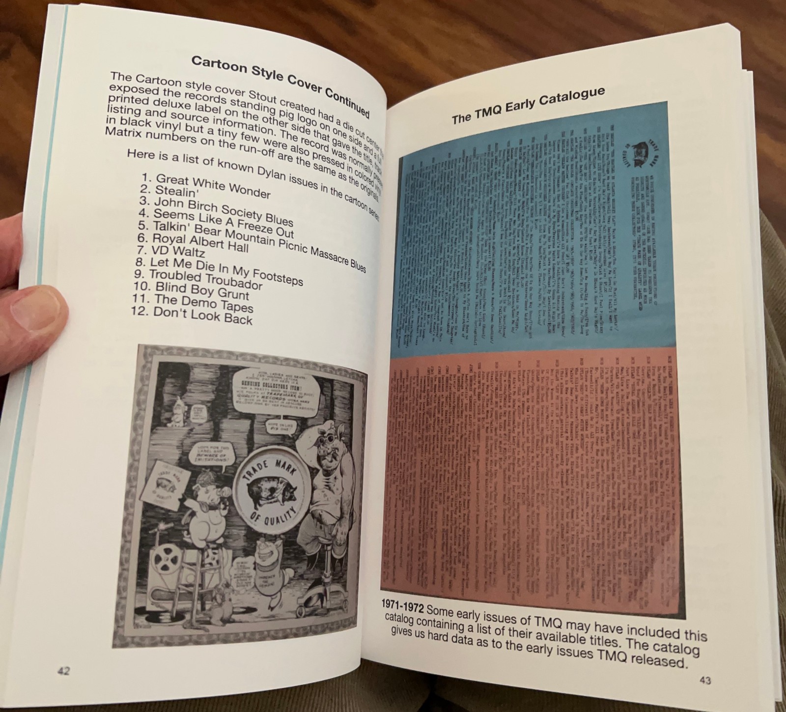 Book 6×9 132 page Illustrated picture book detailed guide Bob Dylan TMOQ/TMQ