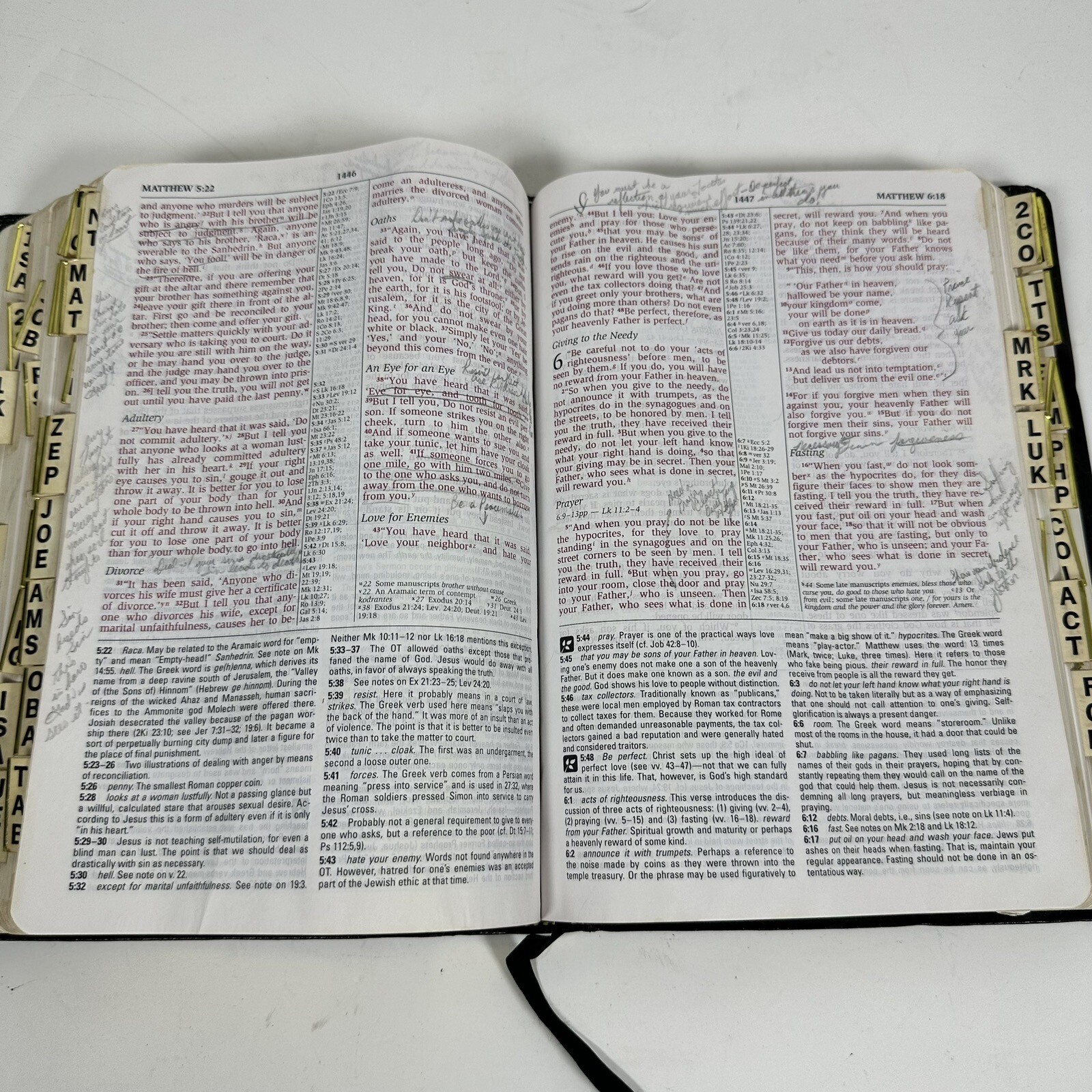 NIV Study BIBLE 1995 Black Bonded Leather 1984 10th Anniversary Zondervan