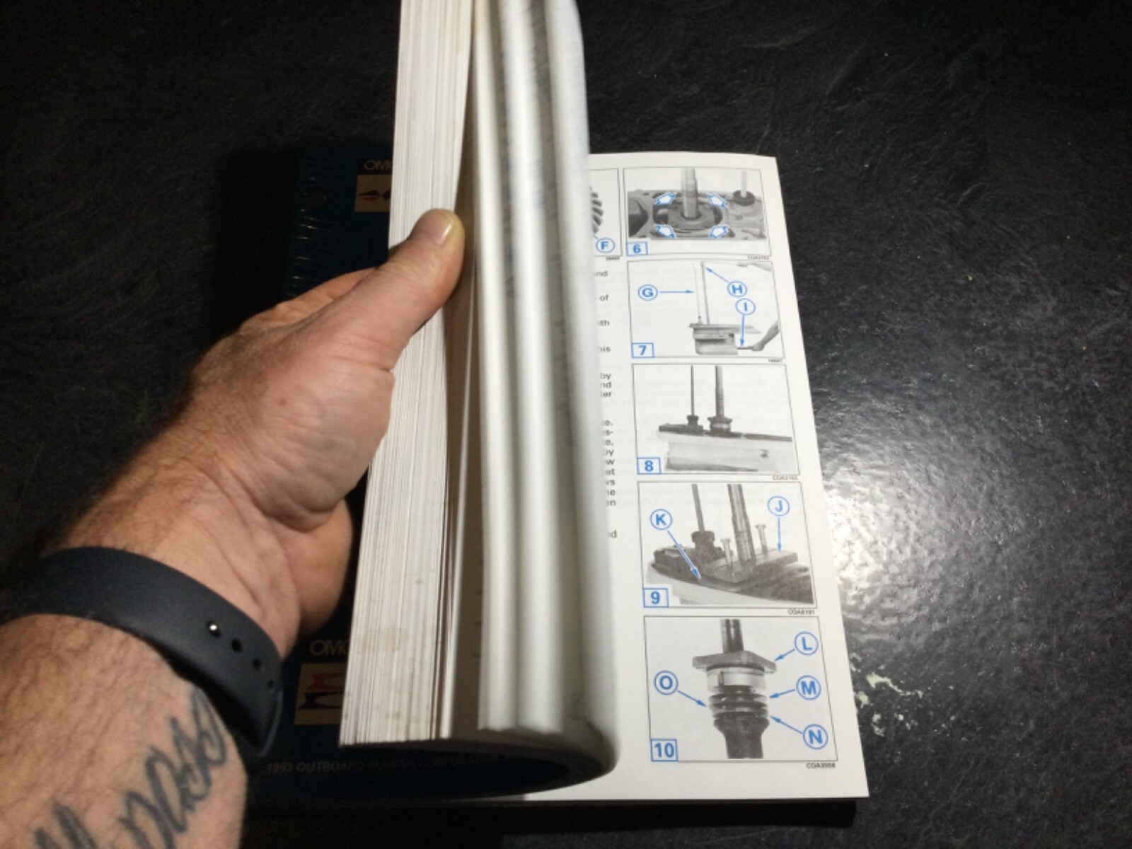 1994 Johnson & Evinrude 150 150C 175 HP V6 Outboard Service Manual 60° V #500611