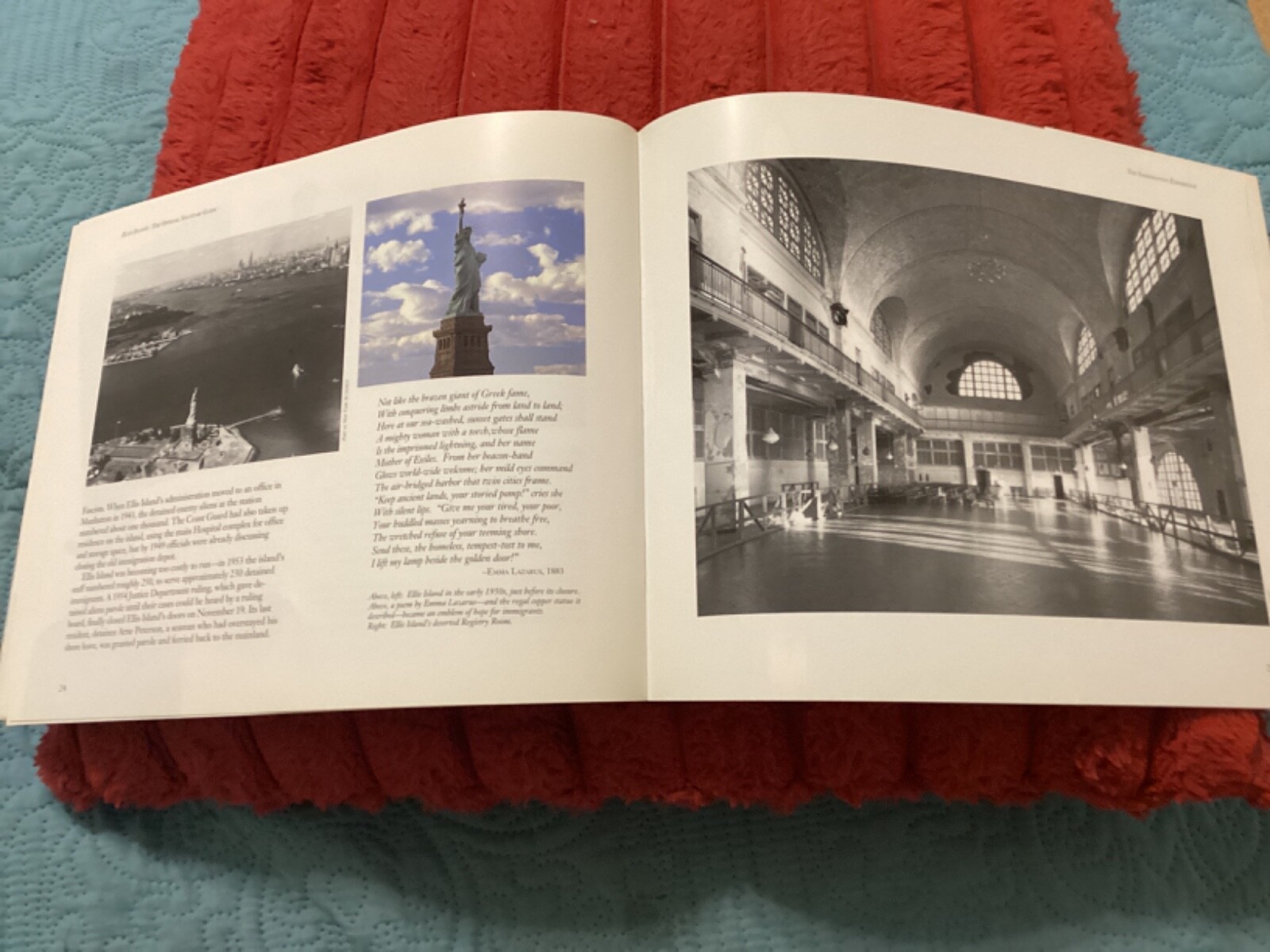 ELLIS ISLAND, OFFICIAL SOUVENIR GUIDE, 40 PAGES by B. COLIN HAMBLIN/FREE P & H