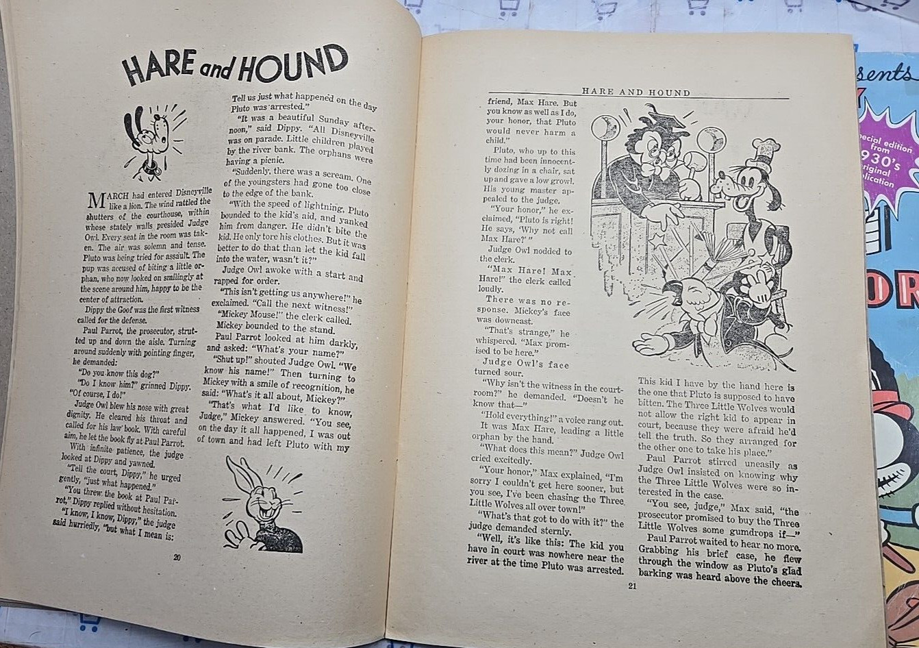 Walt Disney’s Mickey Mouse, Donald Duck & Pals | 1930s Vintage Children’s Book