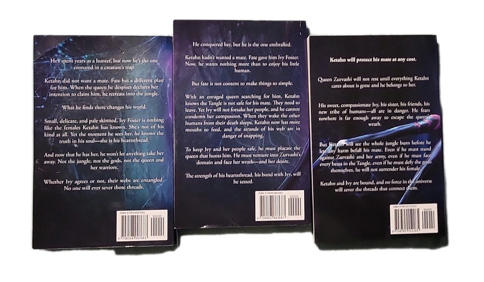 Tiffany Roberts The Spider’s Mate 3-Book Paperback Set