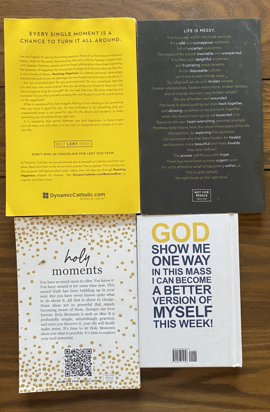 Matthew Kelly Lot 4 Mass Journal Holy Moments Resisting Happiness Catholic