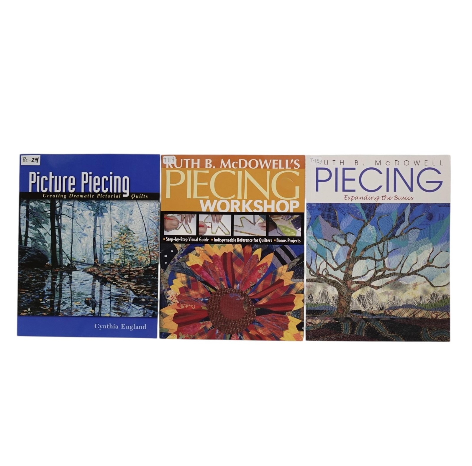 Lot of 6 Quilting Books Piecing Techniques Ruth B McDowell Cynthia England Set