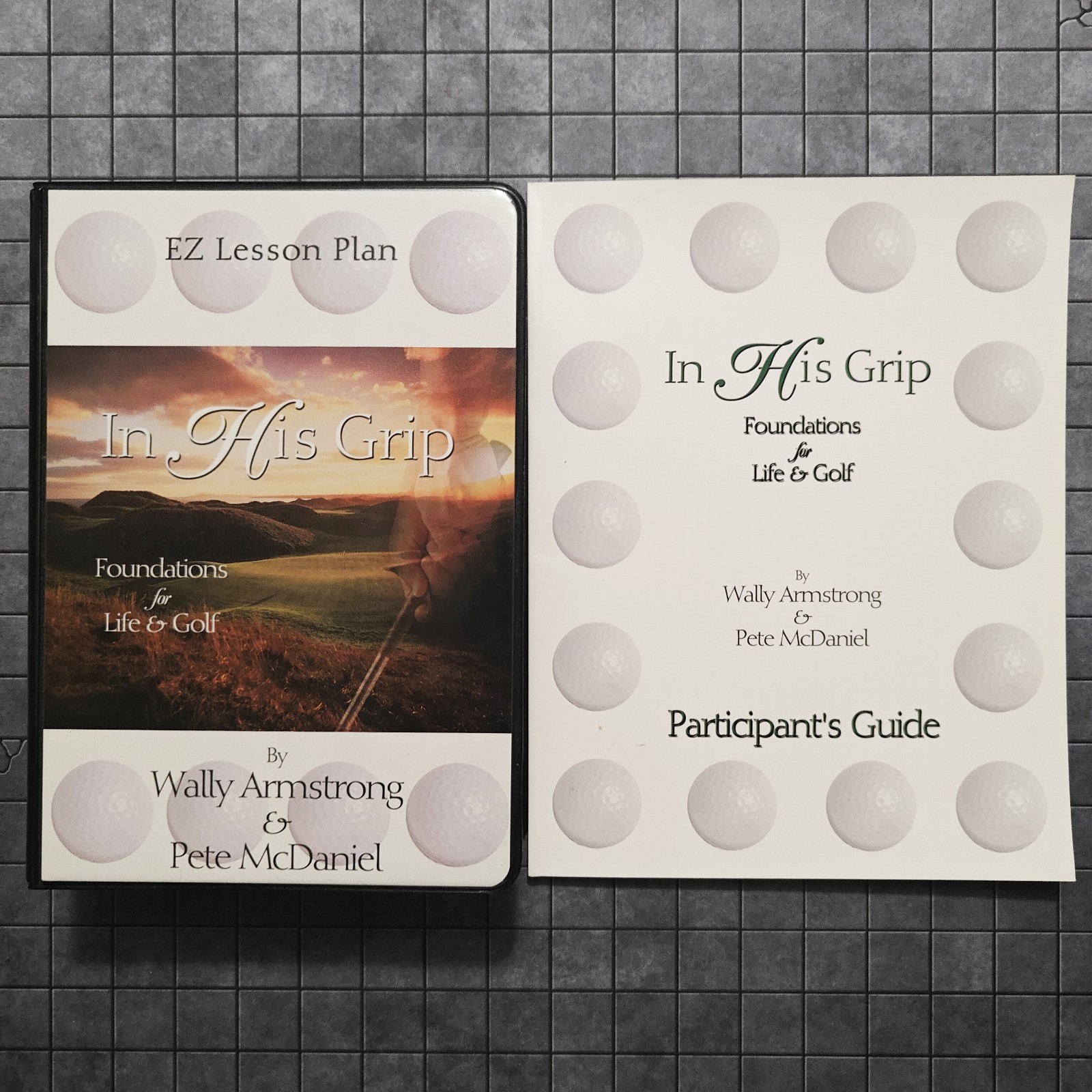In His Grip (EZ Lesson Plan) Life & Golf By Wally Armstrong (VHS, Paperback SET)