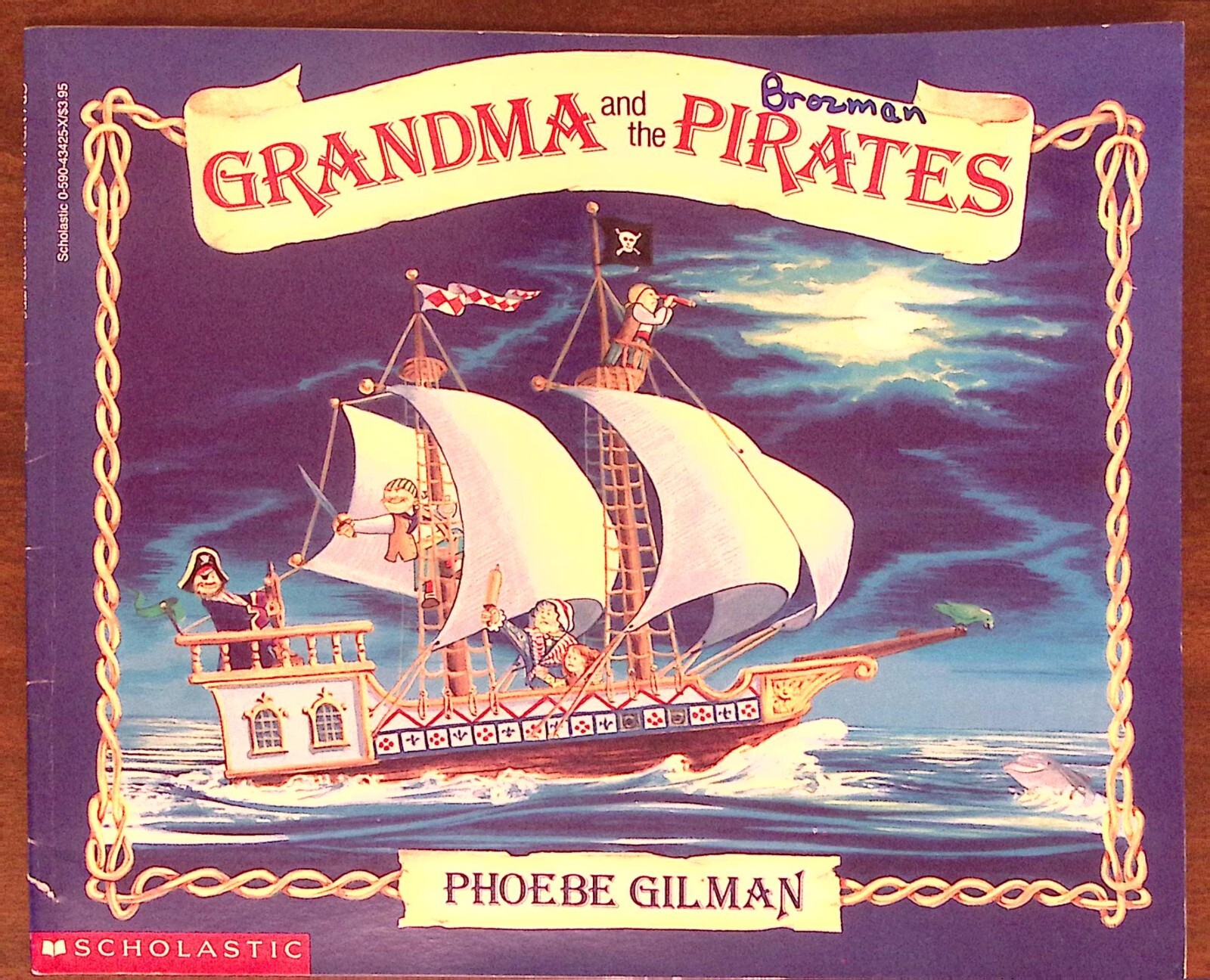 VINTAGE GRANDMA AND THE PIRATES PHOEBE GILMAN SCHOLASTIC B1496