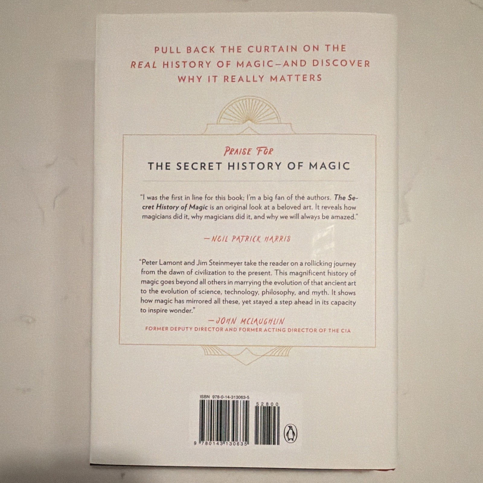 Jim Steinmeyer & Peter Lamont Secret History of Magic w/ Letter to Editor NEW