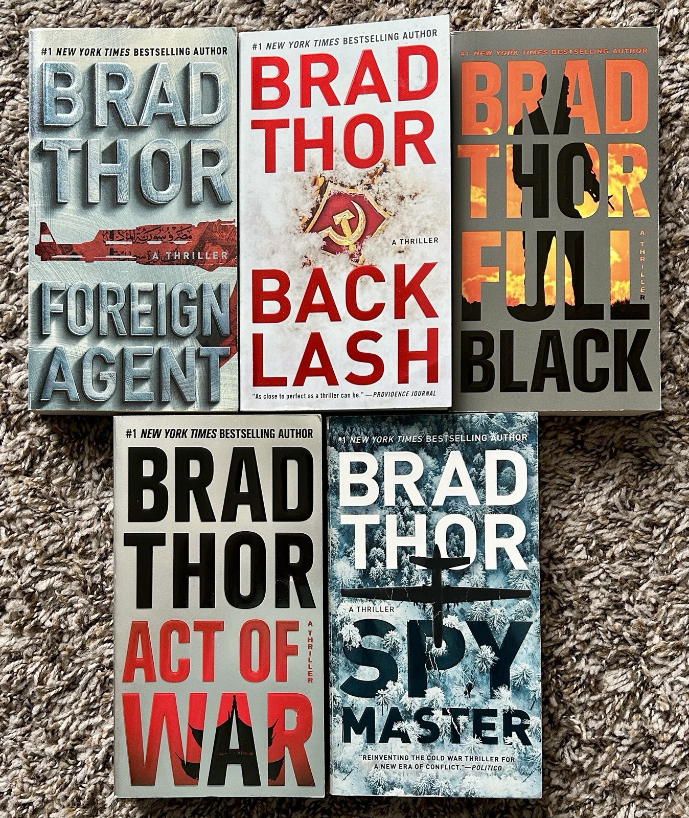 COMPLETE Series Set 1-23 SCOT HARVATH Mixed Lot of 24 Books by Brad Thor
