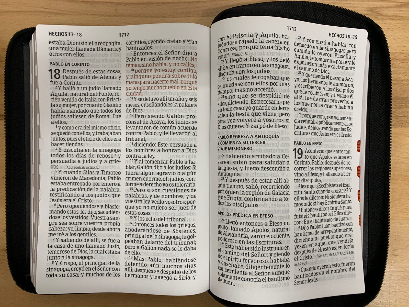 Biblia Letra Super Gigante 19 puntos con cierre Reina valer1960 negro con indice