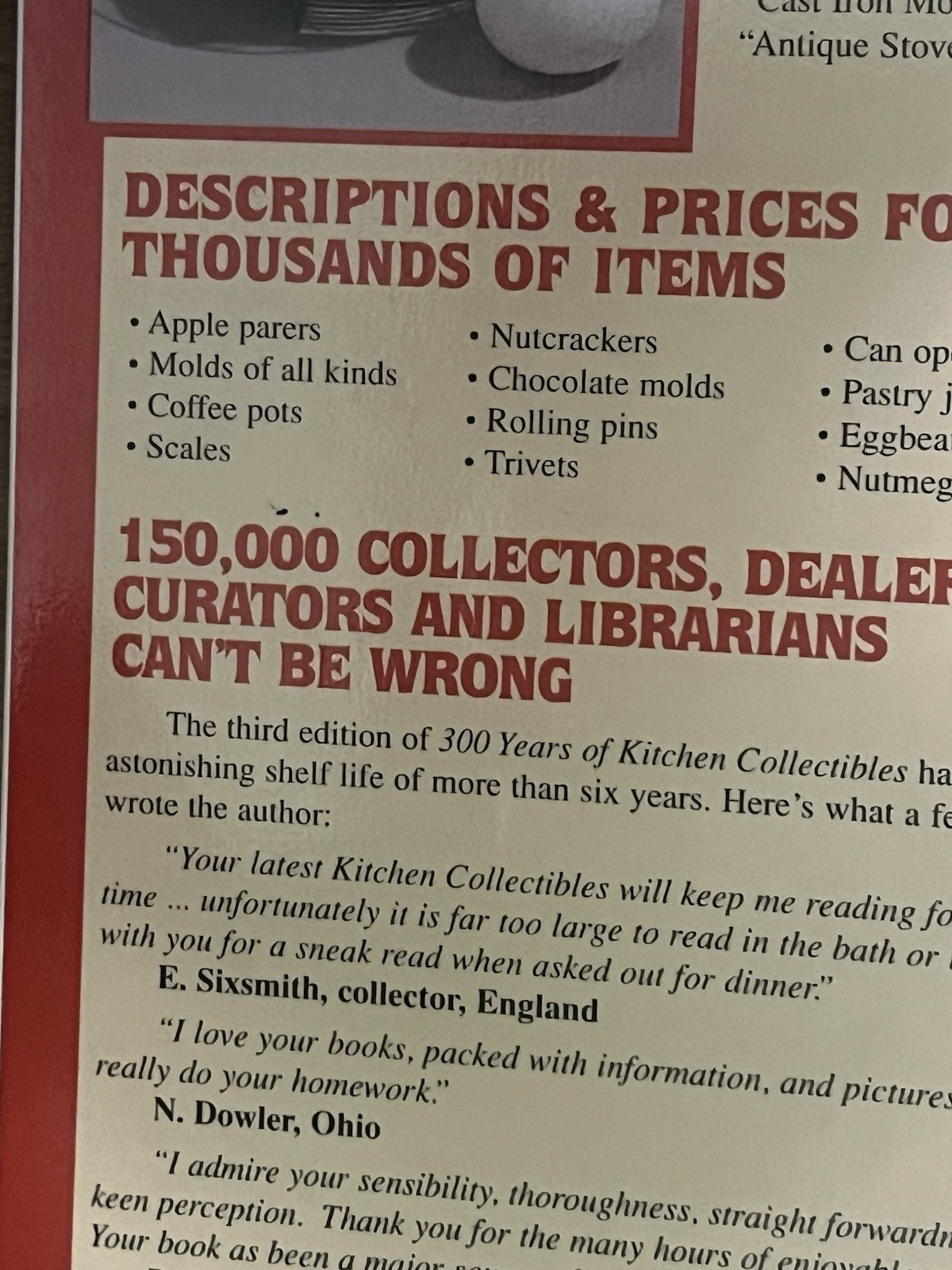 “ 300 Years of Kitchen Collectibles“ by Linda Campbell Franklin -648 Pages!