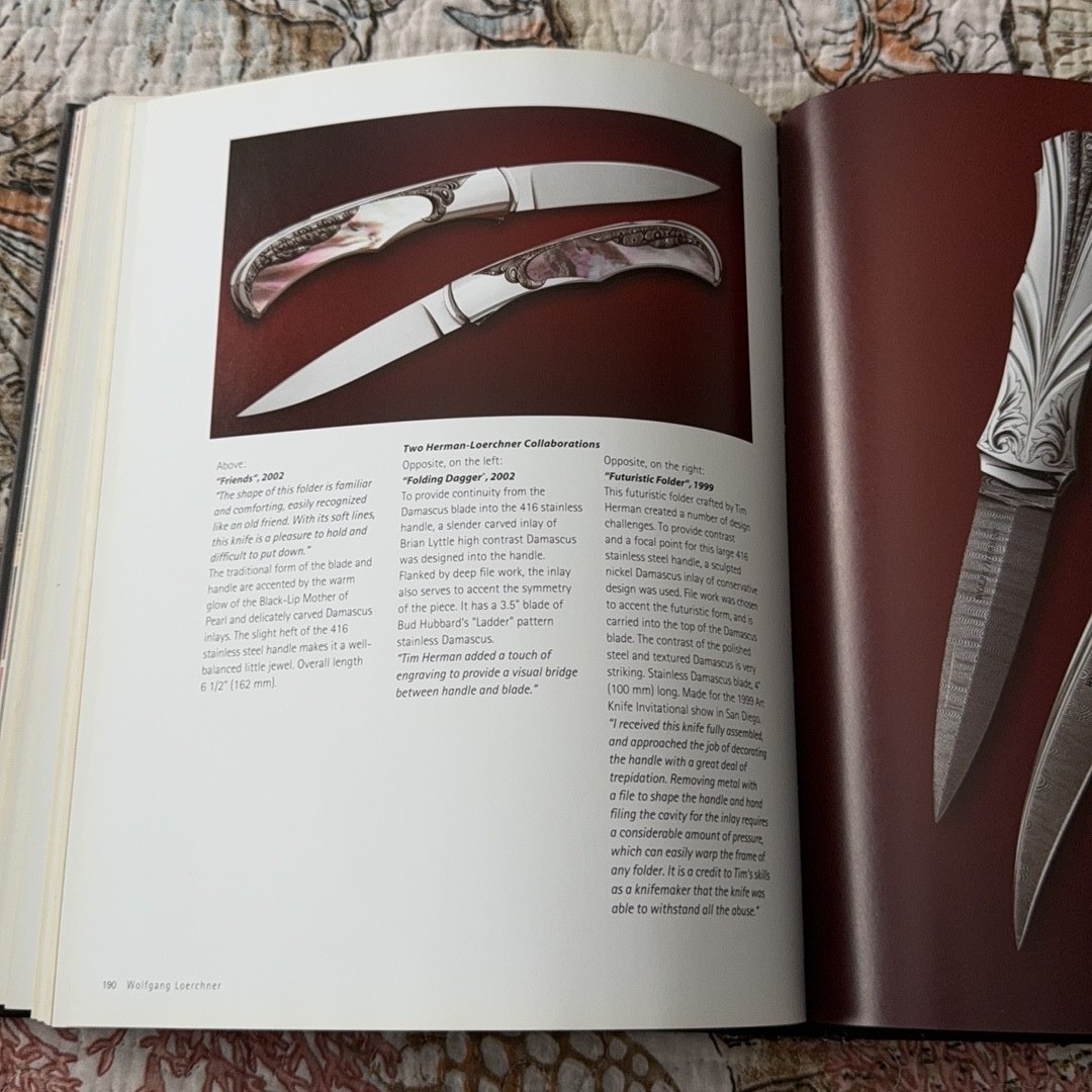 Custom Folding Knives by David Darom Hardcover Coffee Table Book