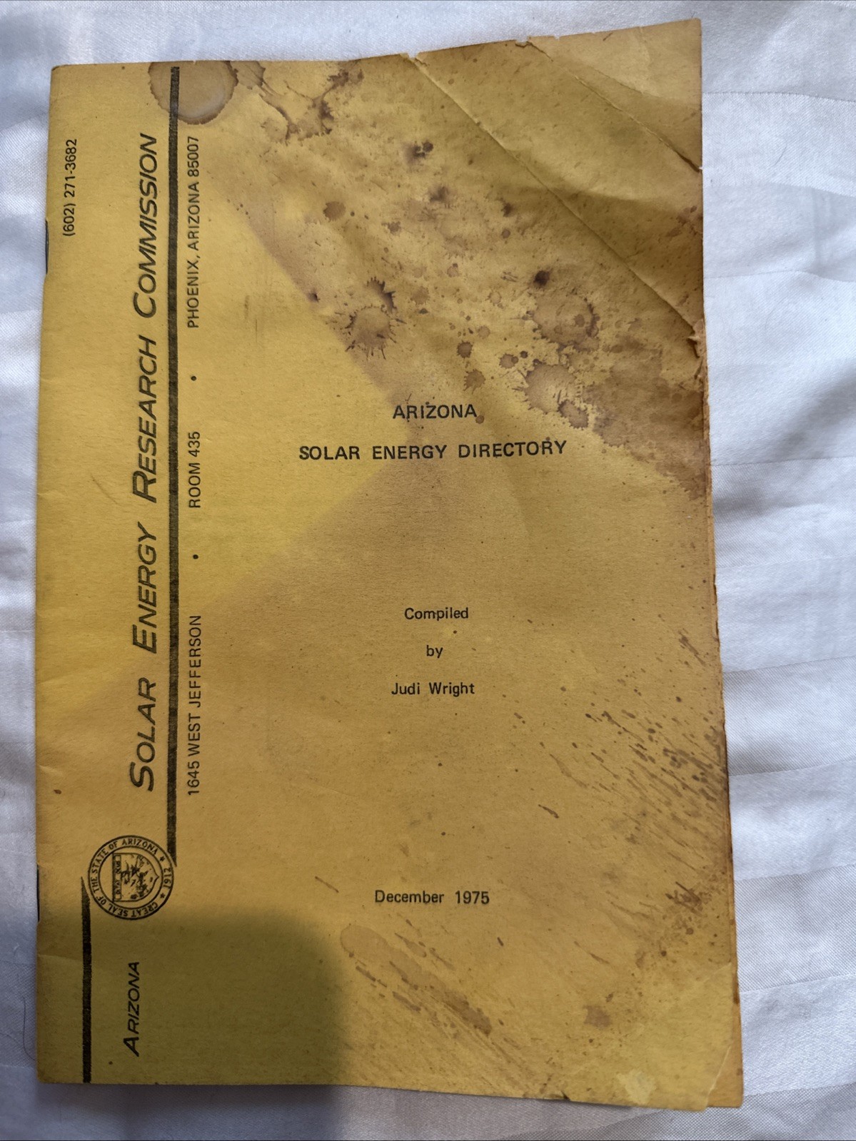 Solar Energy Research Commission Arizona Solar Energy Directory By Judi Wright