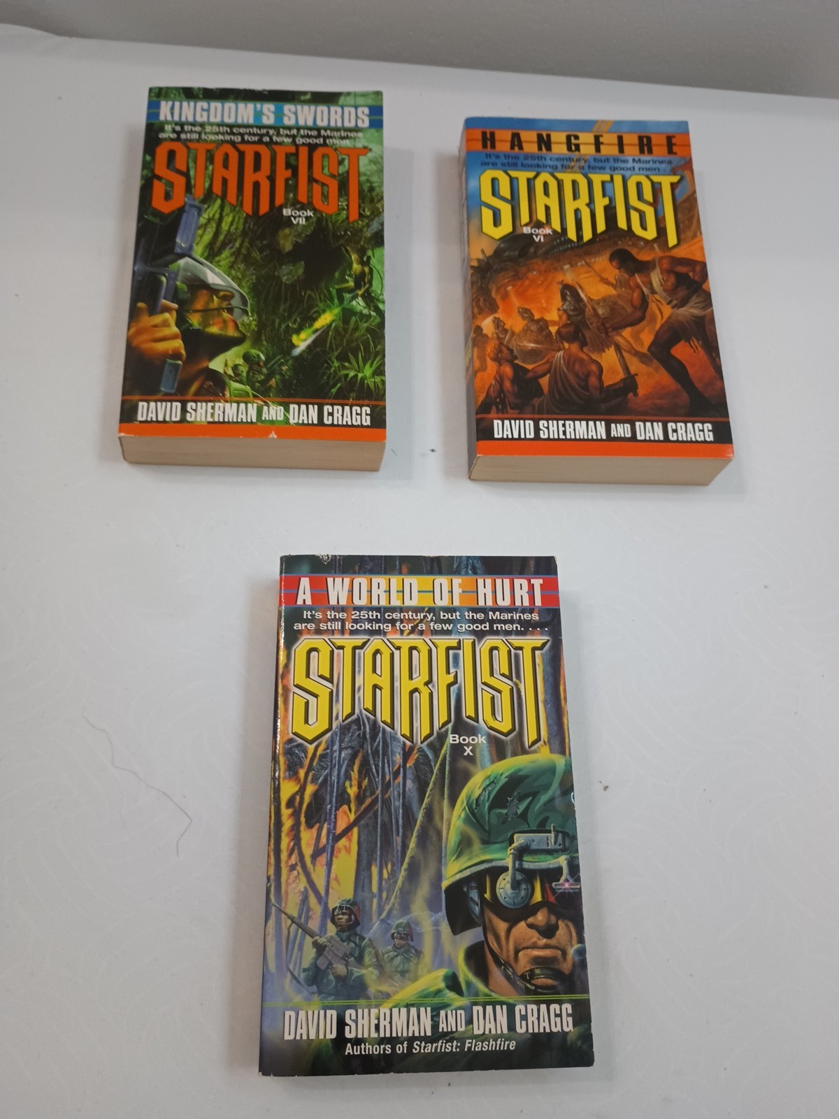 Lot 9 Starfist Books (Pocketbook Size) By David Sherman And Dan Cragg