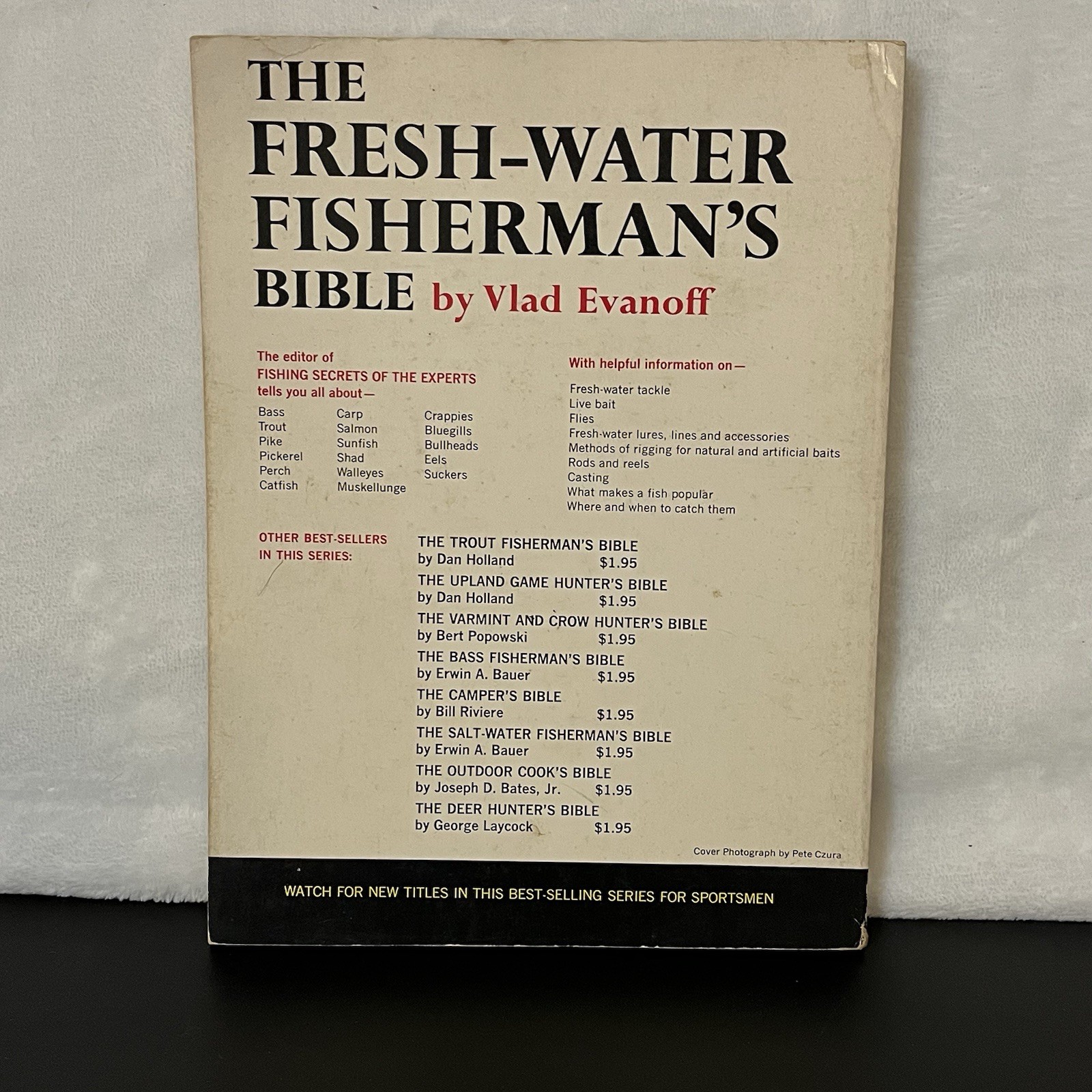 Vintage 1964 The Fresh-Water Fisherman’s Bible Book 180 Pages Vlad Evanoff