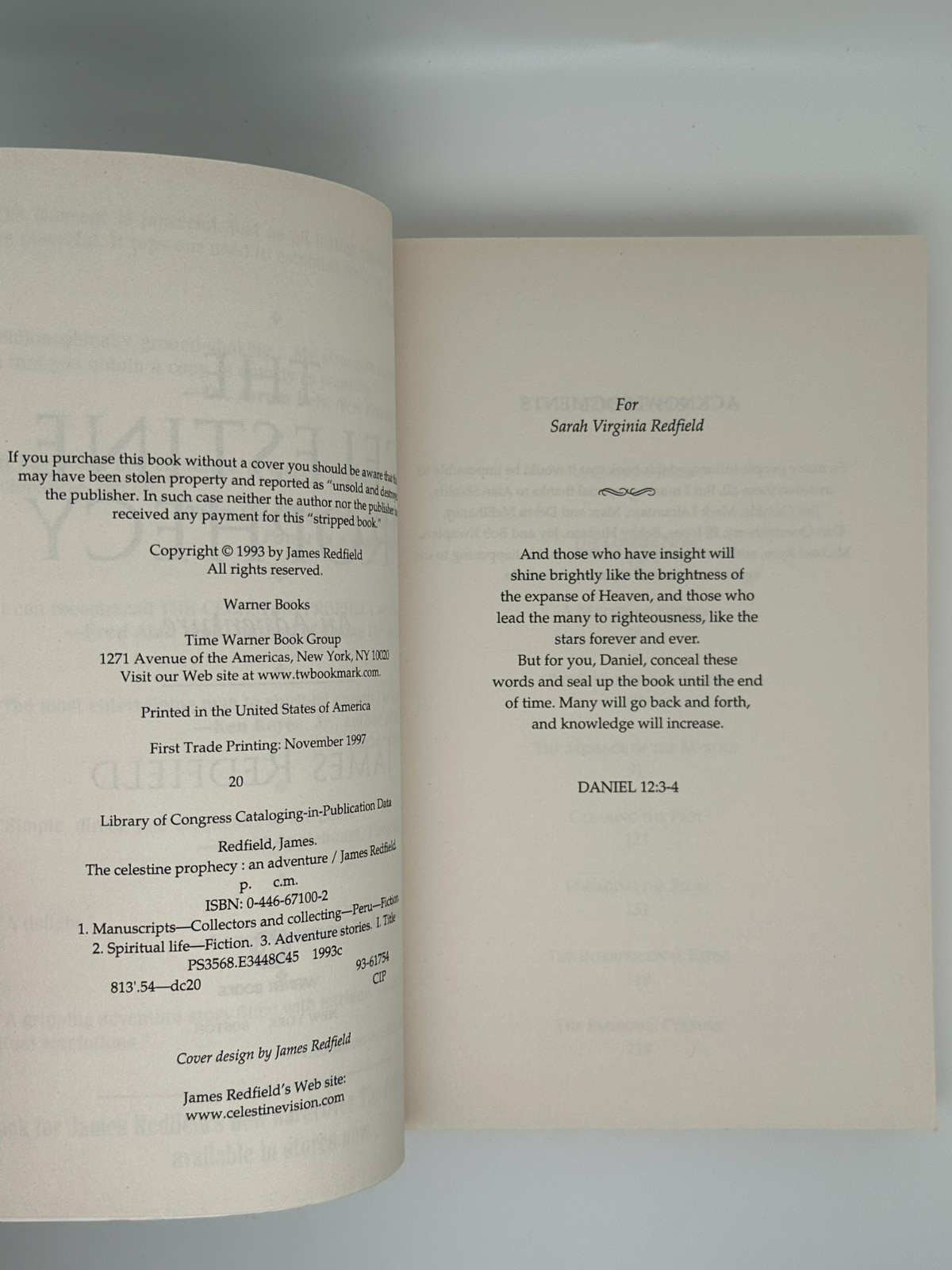 The Celestine Prophecy by Redfield, James