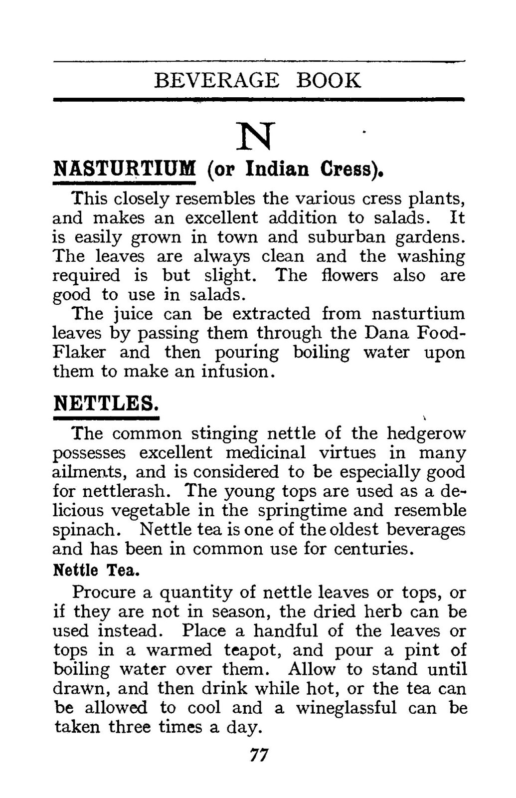 The Healthy Life Beverage Cook Book „1911“ 125 Pages