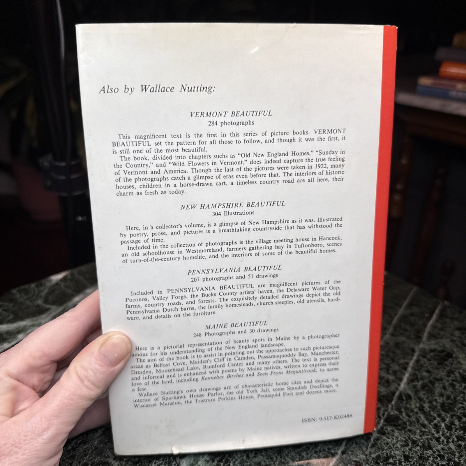 Vintage Massachusetts Beautiful Book Wallace Nutting 1923 Reprint 8th Edition