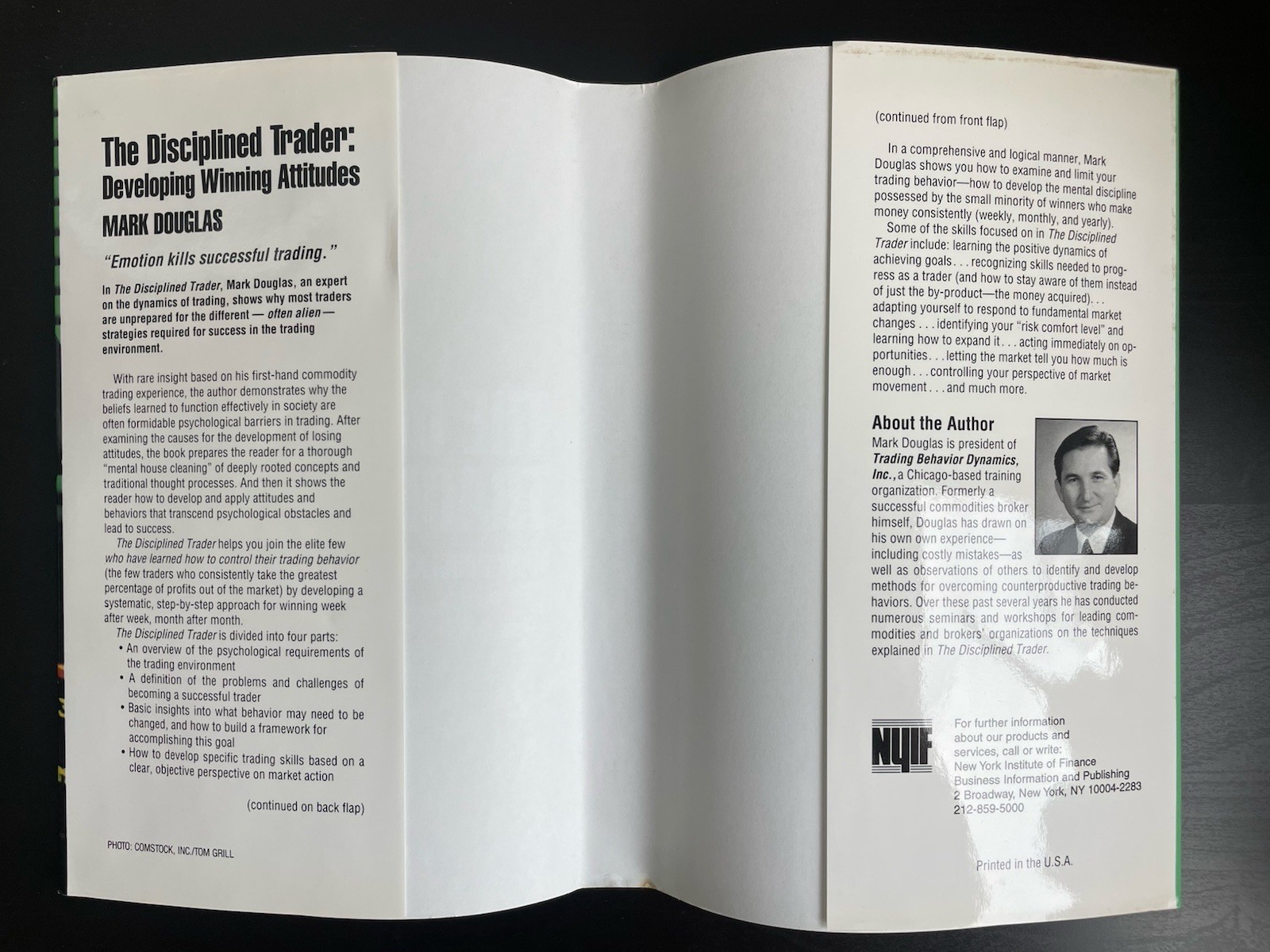 The Disciplined Trader – Mark Douglas – Hardcover – NYIF