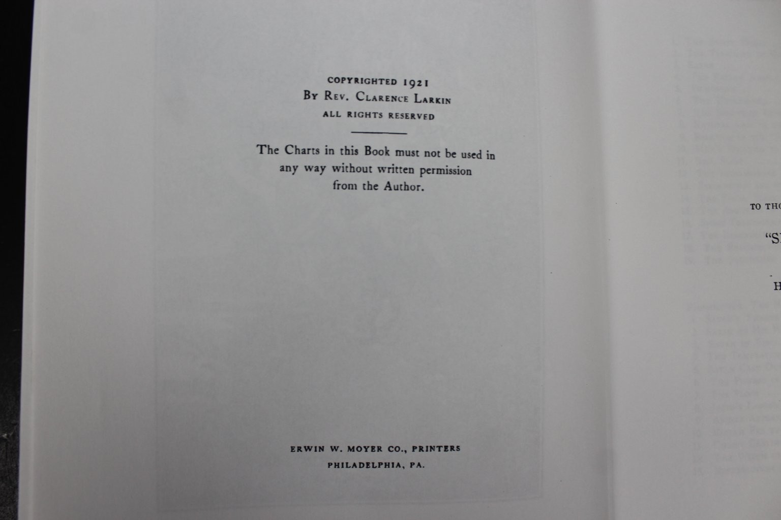 Spirit World Clarence Larkin 1921 Reprint Religious Theology Metaphysical PB