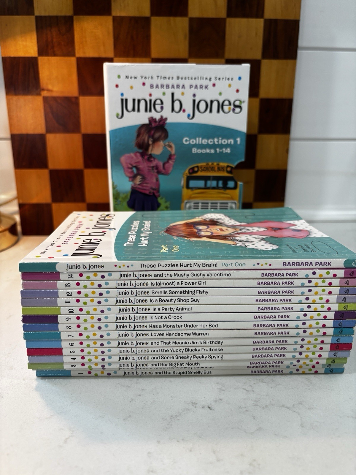 JUNIE B. JONES BOX SET CHAPTER BOOKS #1-14 BY BARBARA PARK AGES 6-9