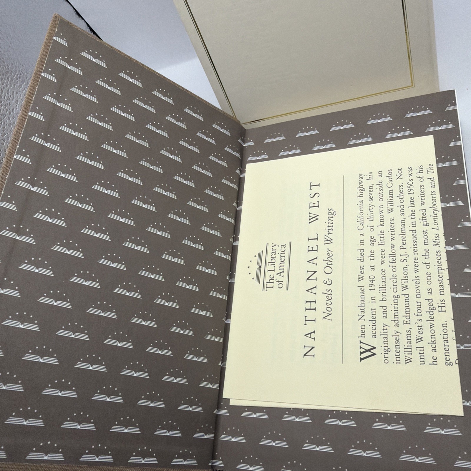NATHANAEL WEST Novels and Other Writings Library of America Cloth Hardcover