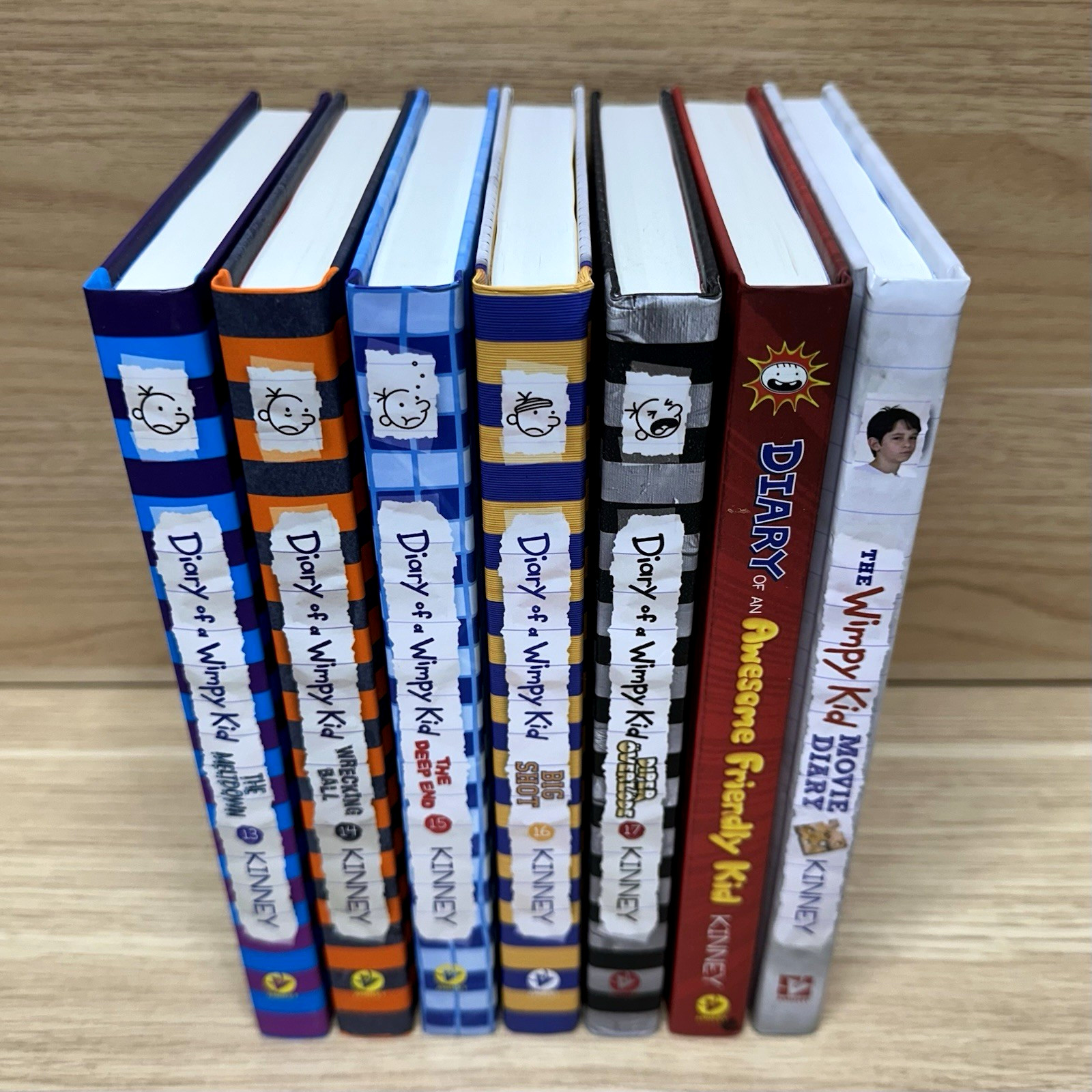 Diary of a Wimpy Kid Lot 15 Books Hardcover Jeff Kinney Mixed Series Collection