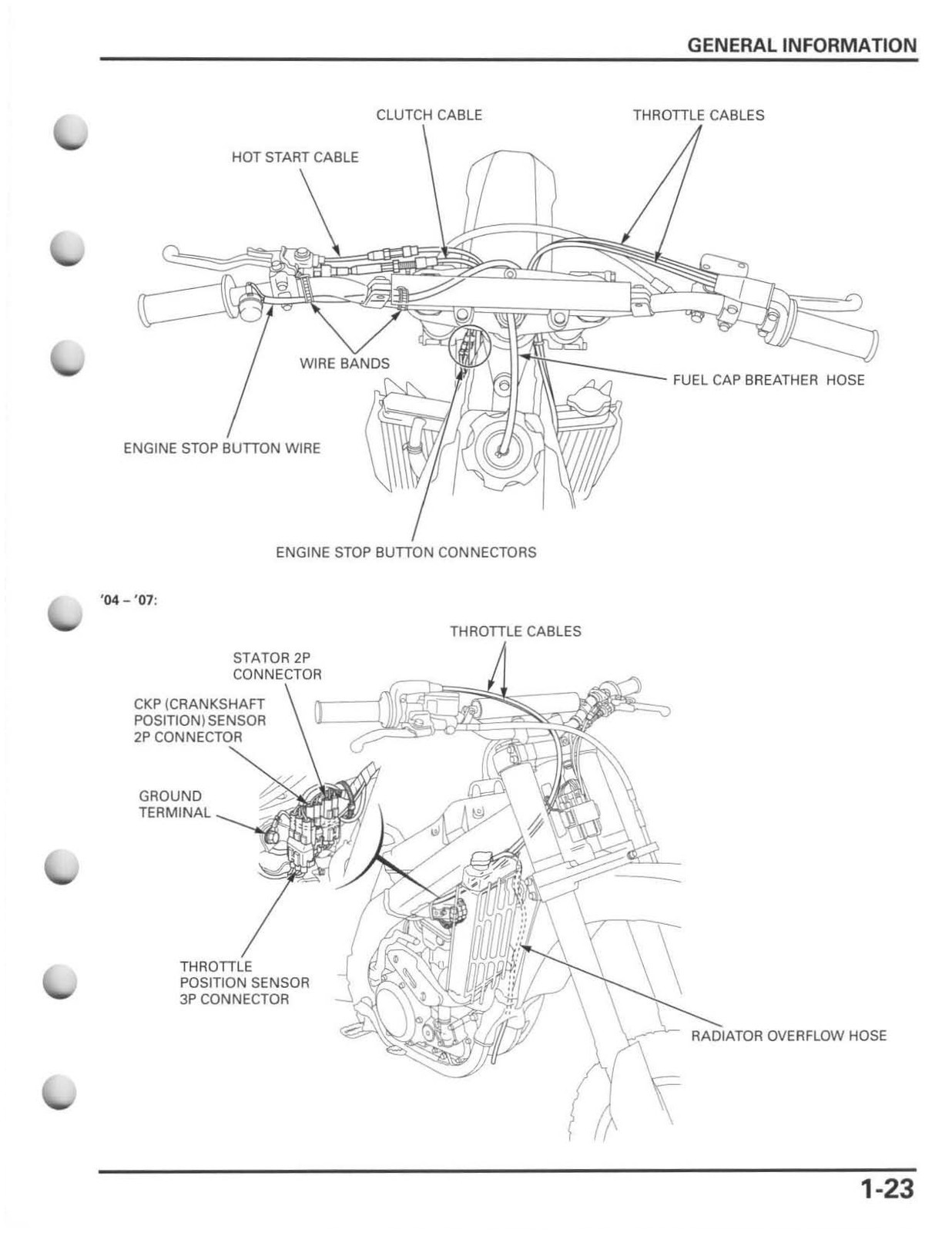 HONDA CRF250R Motorcycle Service Manual 2004-2009 – COIL CLOSURE – TOUGH COVERS