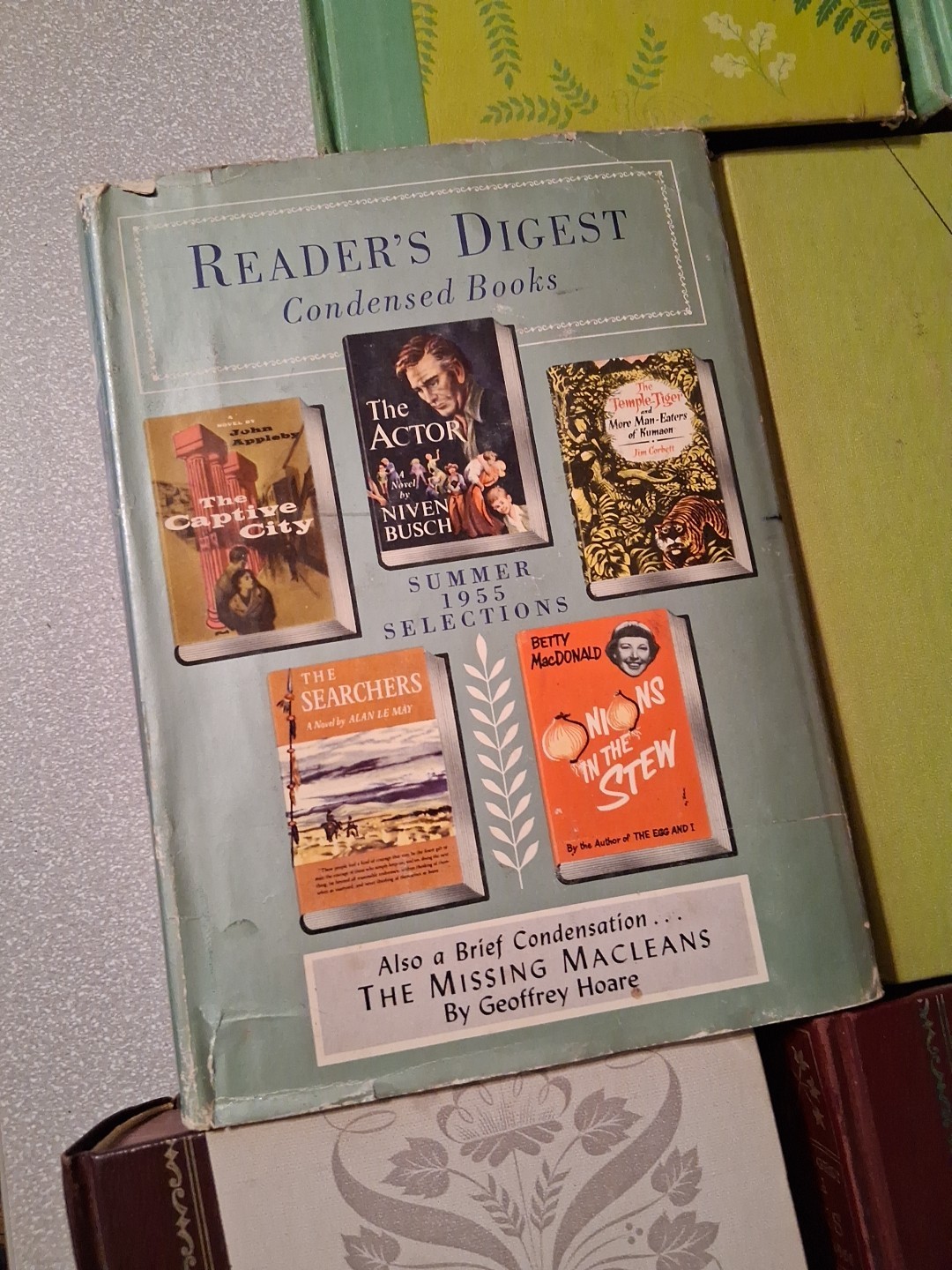 Readers Digest Condensed Lot of 8 Books HC Multicolor 1950’s 50’s