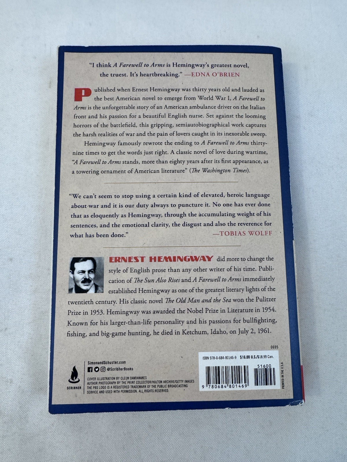 A Farewell to Arms by Ernest Hemingway Trade Paperback A PBS Feature Fast Ship