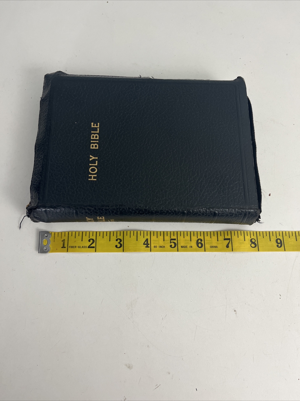 Bible KJV Zip Leather Original Tongues Antique VTG American Society