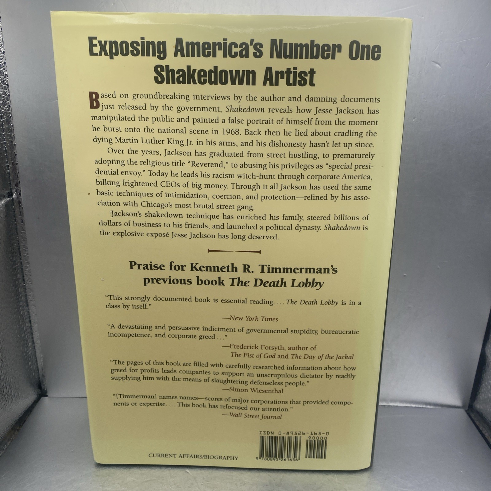 Shakedown Exposing Real Jesse Jackson Kenneth Timmerman 2002 Nonfiction Regnery