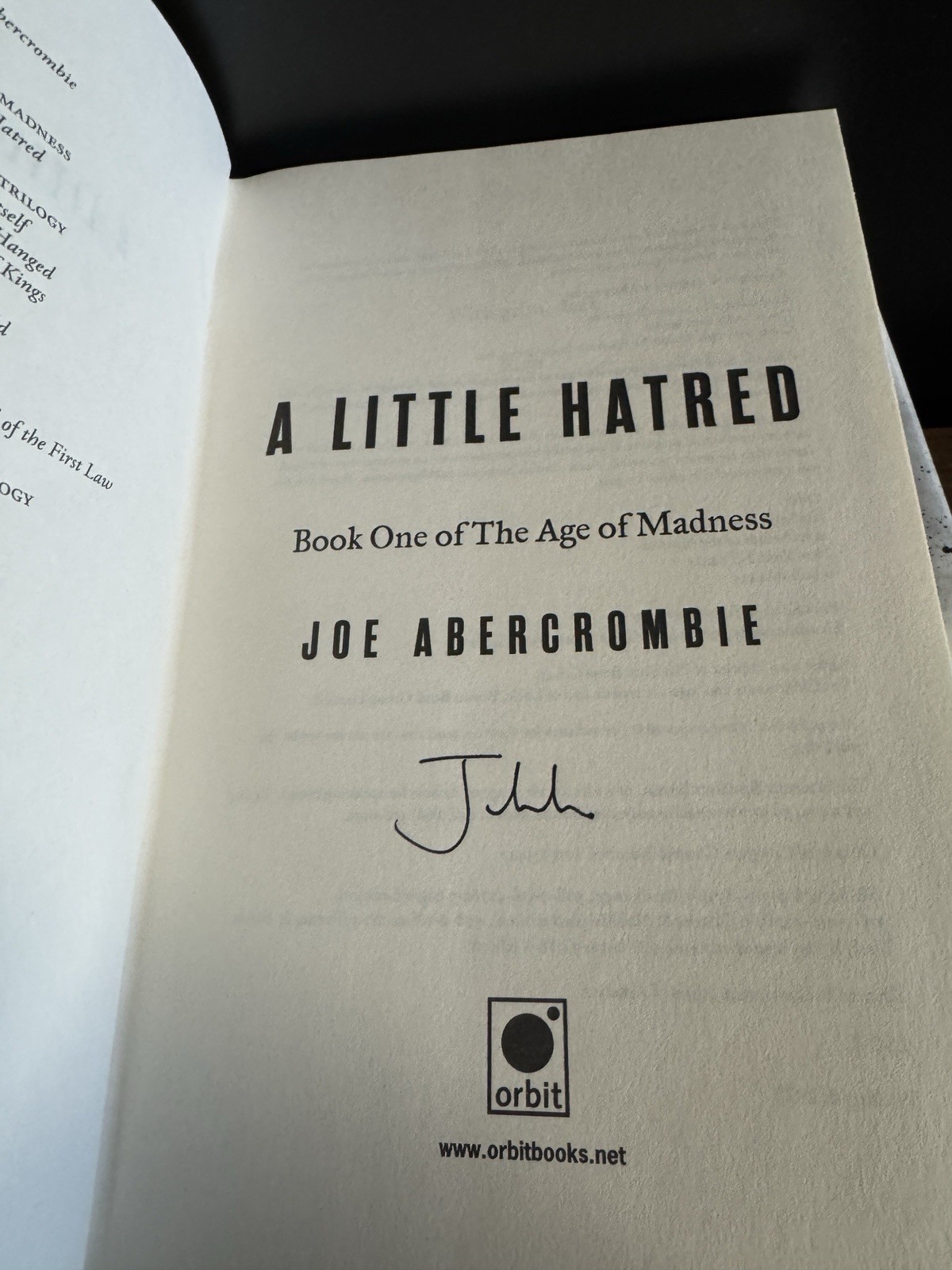 SIGNED!! The Age Of Madness Trilogy by Joe Abercrombie (All True First SIGNED)