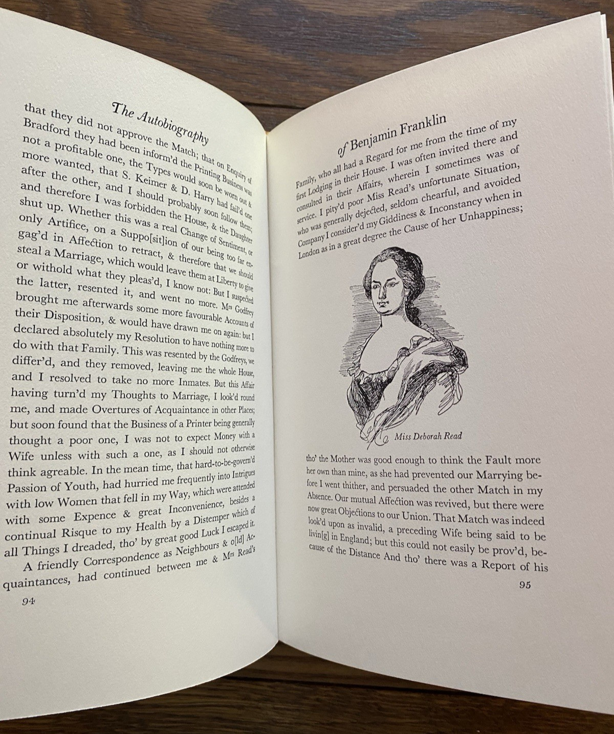 Autobiography of Benjamin Franklin 1951 from Manuscripts HC SC Sandglass Heritag