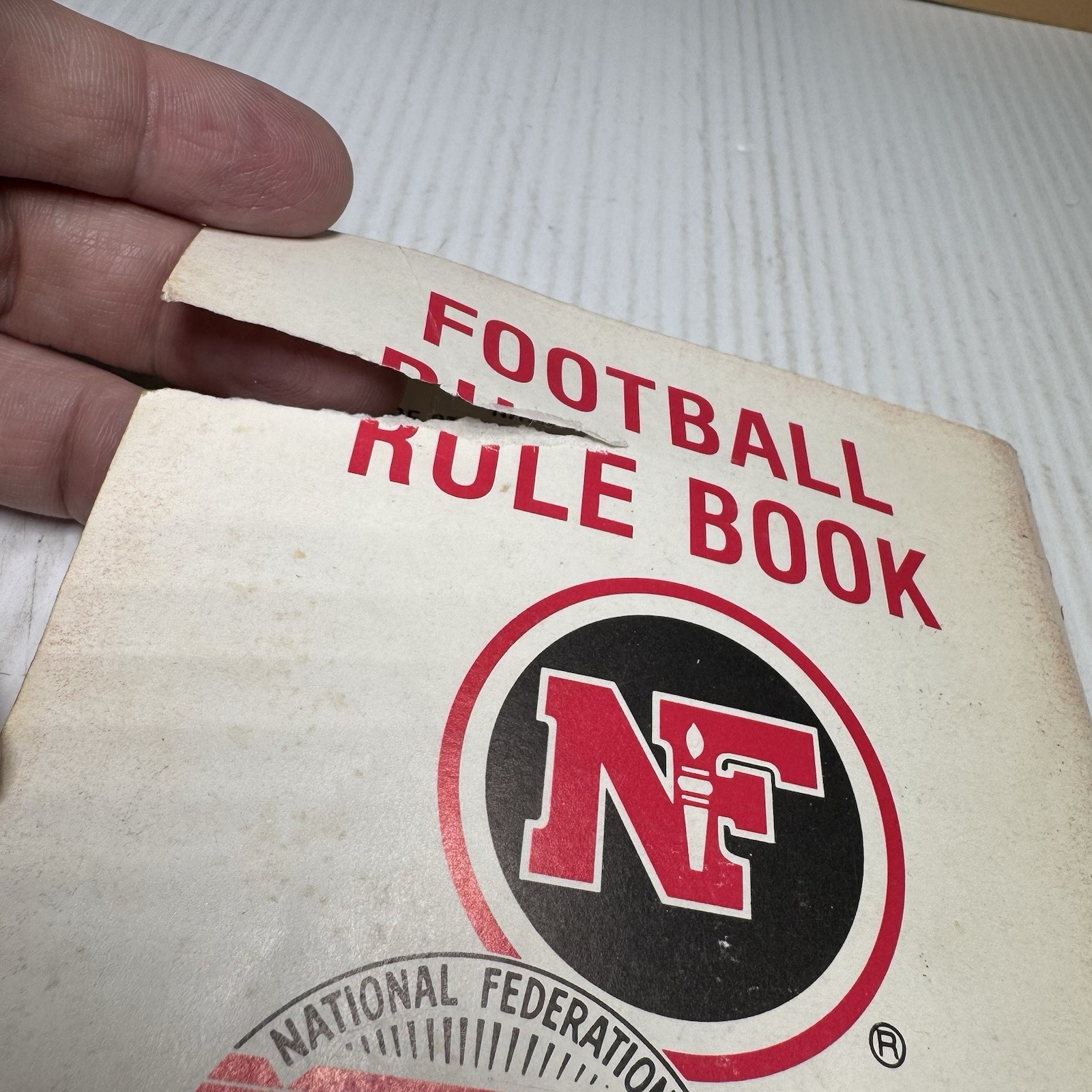1979 National Alliance Edition FOOTBALL RULES BOOK Highschool PB Donald Holcomb